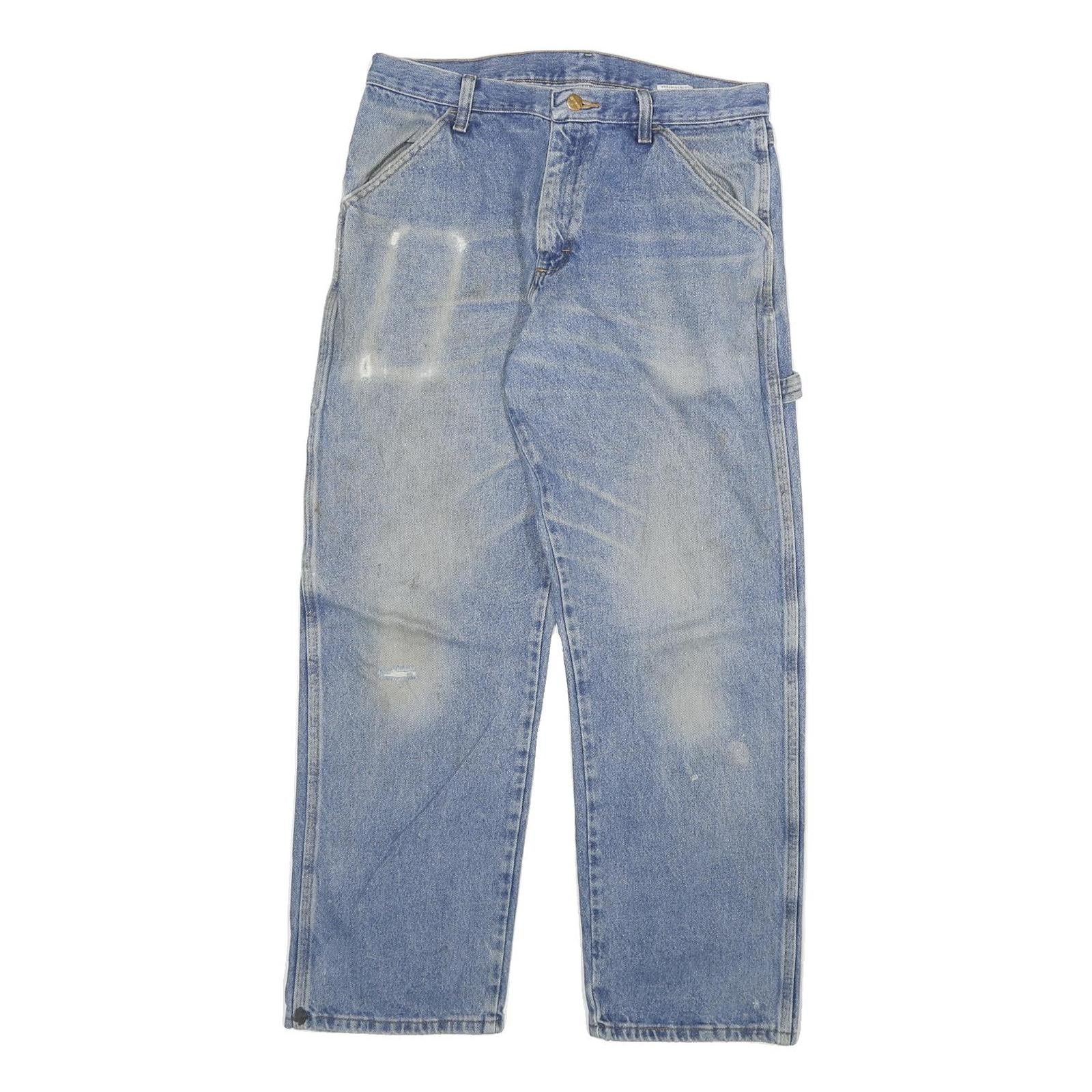 CARHARTT Mens Jeans Blue Relaxed Loose Denim Light W32 L30 Workwear Casual Refurbished - N/A refurbished available on Cerqular