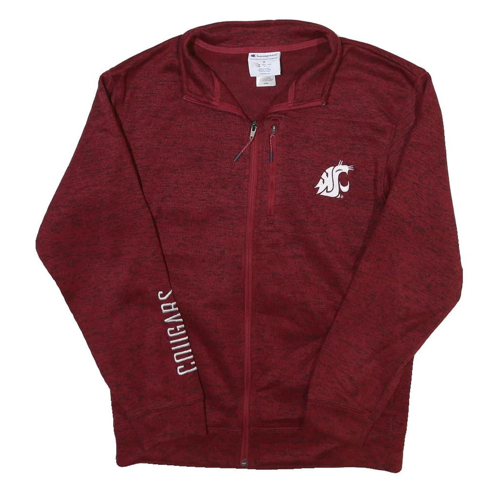 CHAMPION Mens Maroon Track Jacket M Polyester Blend Zip Casual Sportswear Refurbished - N/A refurbished available on Cerqular