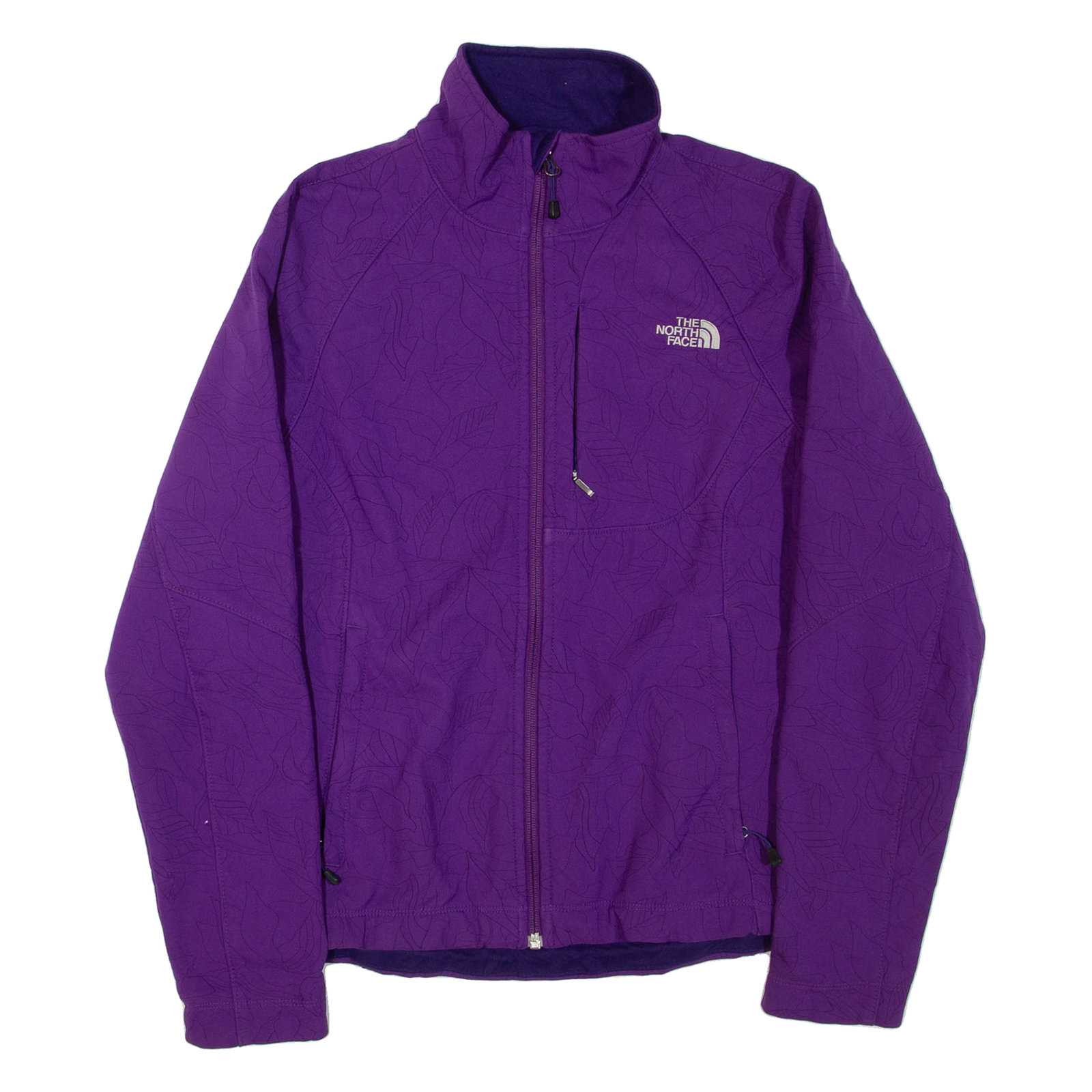 THE NORTH FACE Womens Track Jacket Purple Floral M Refurbished - N/A refurbished available on Cerqular