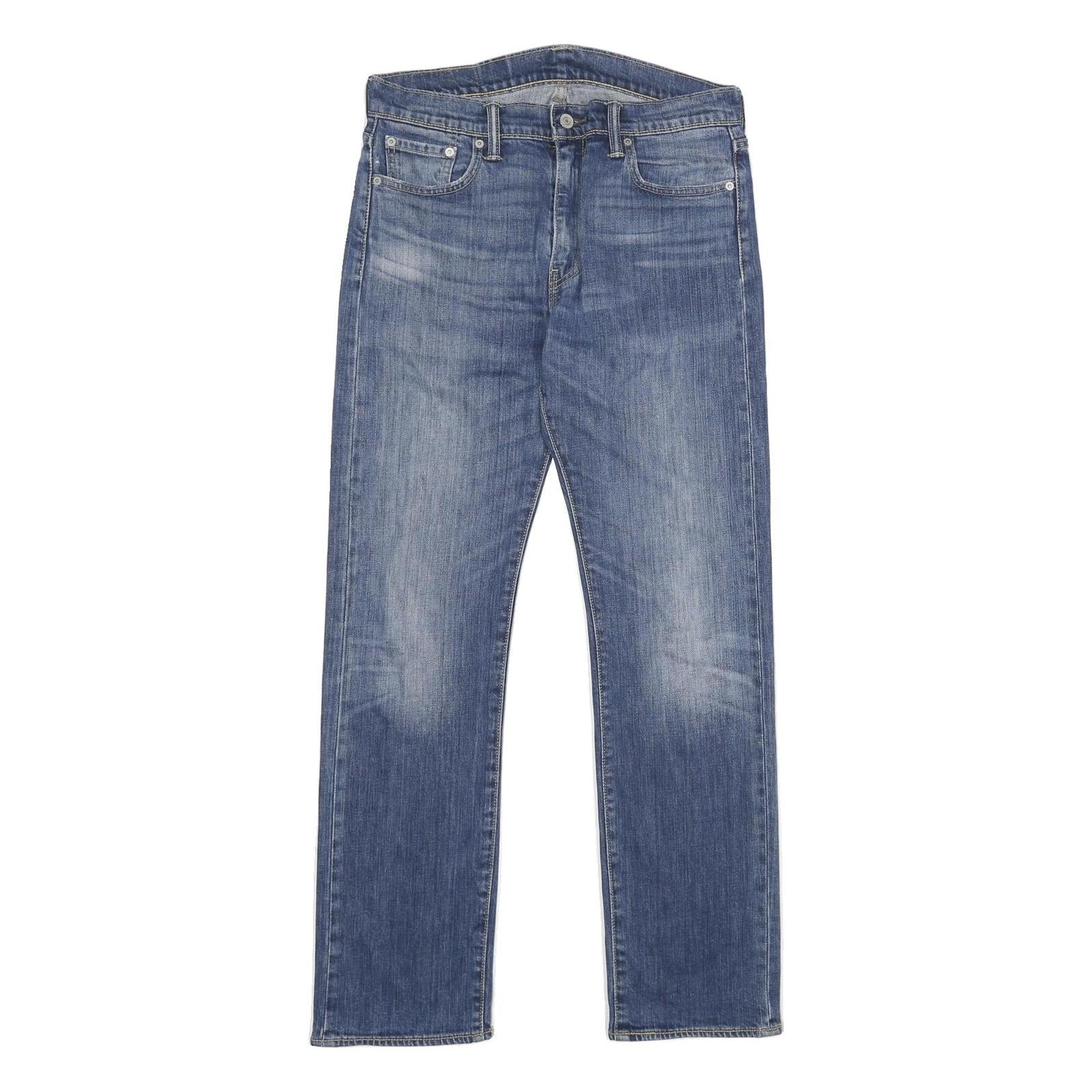 LEVI'S 513 Mens Slim Jeans Blue Denim Medium W30 L32 Zip Cotton Blend Refurbished - N/A refurbished available on Cerqular