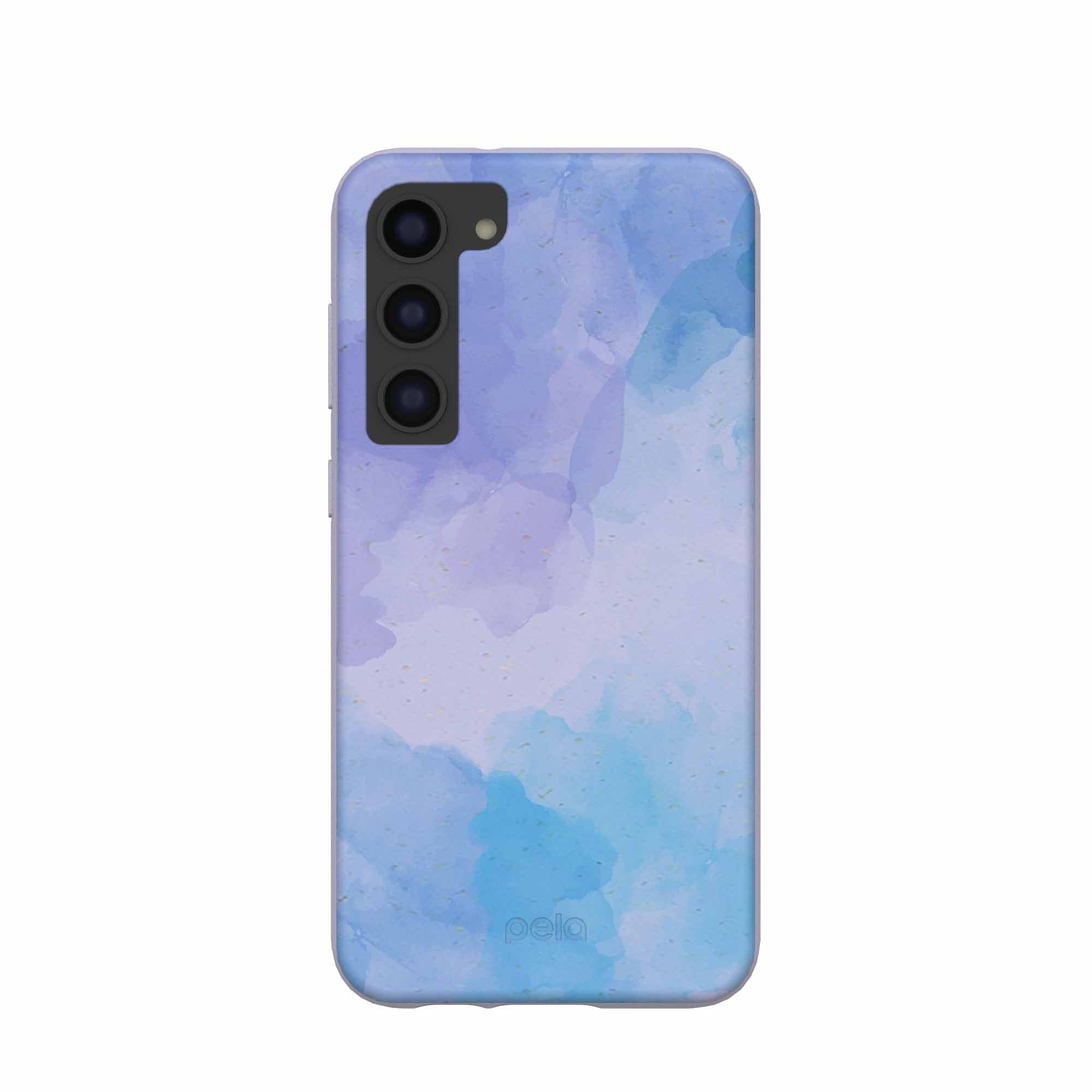 Lavender Blue Reflections Samsung Galaxy S23+(Plus) Case Refurbished - Pela Case refurbished available on Cerqular