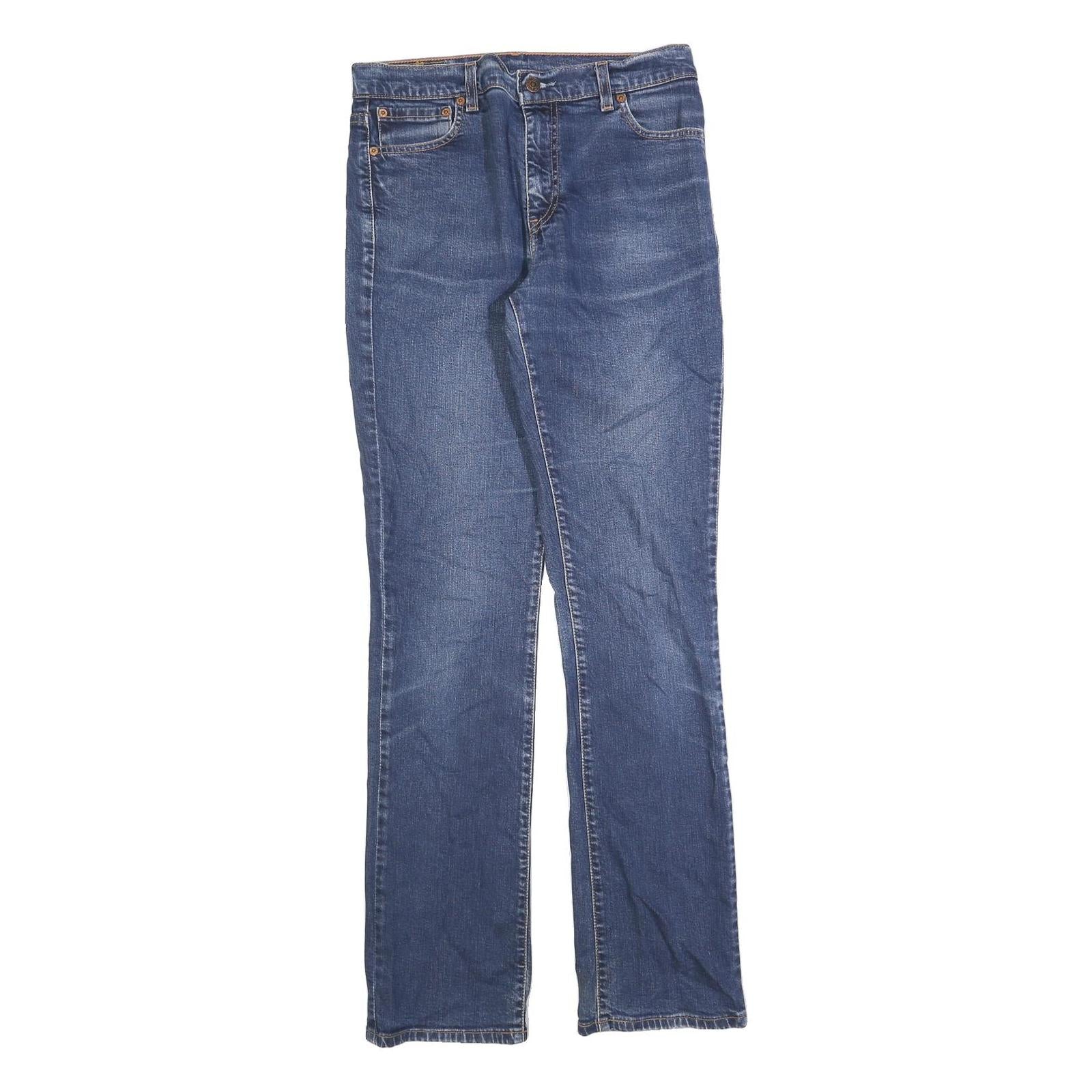 LEVI'S 595 88 Mens Jeans Blue Regular Straight Denim Medium W32 L32 Zip Cotton Refurbished - N/A refurbished available on Cerqular