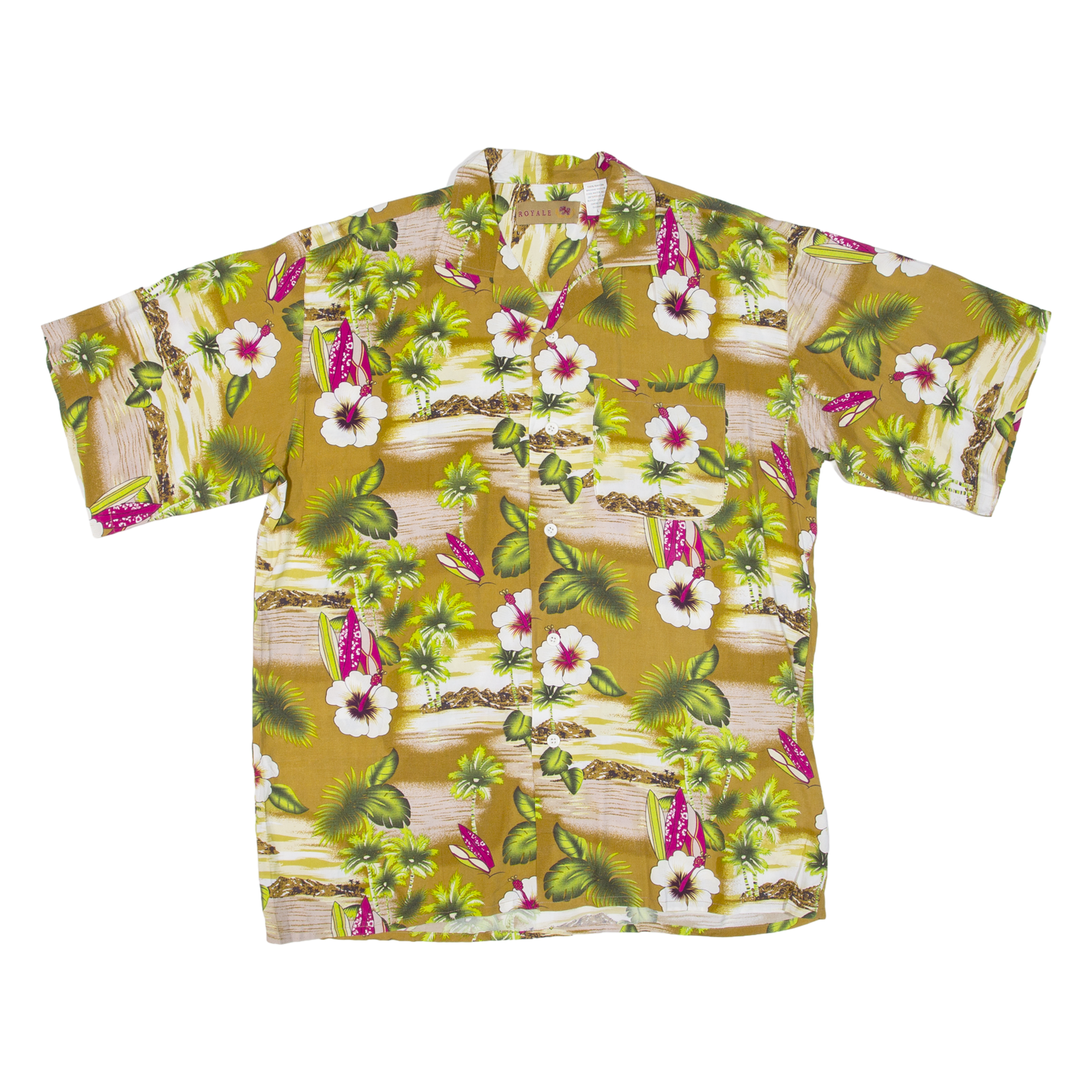 Buy ROYALE Mens Hawaiian Shirt Brown Floral L Refurbished - $18.19 ROYALE Mens Hawaiian Shirt Brown Floral L Refurbished - N/A refurbished available on Cerqular