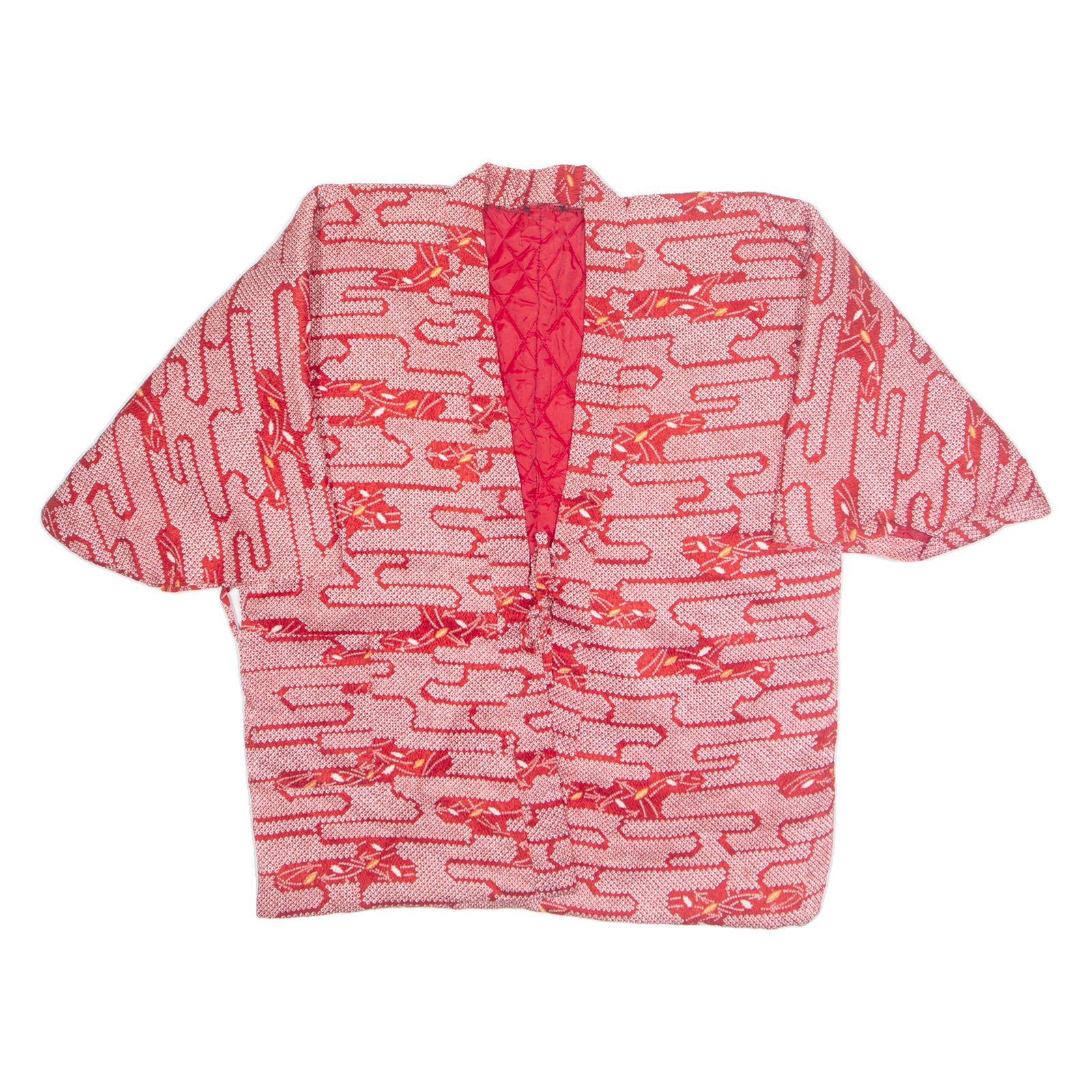 Eastern Inspired Womens Quilted Jacket Red Crazy Pattern XL Refurbished - N/A refurbished available on Cerqular
