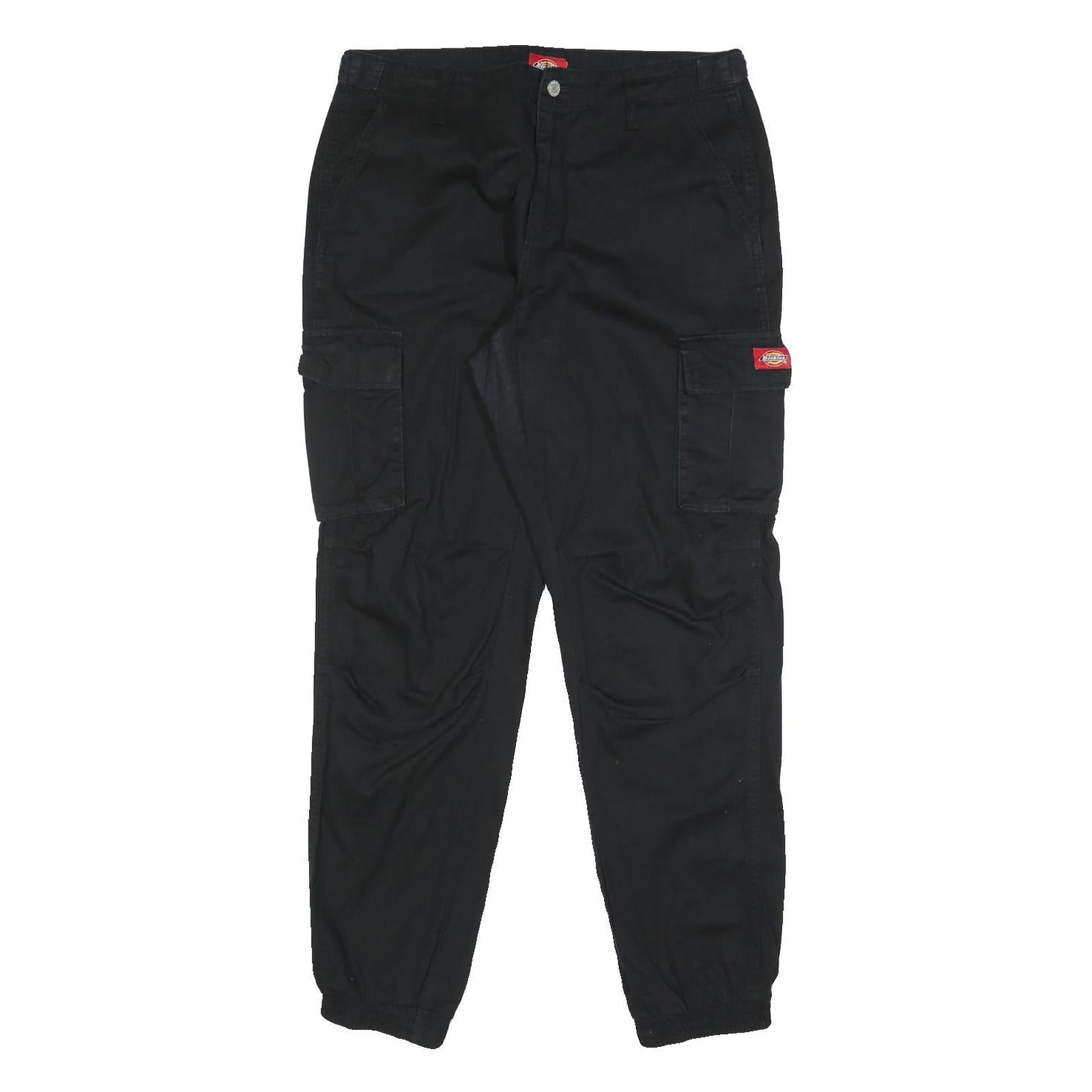 DICKIES Womens Black Slim Cargo Trousers W32 L30 Utility Workwear Zip Closure Refurbished - N/A refurbished available on Cerqular