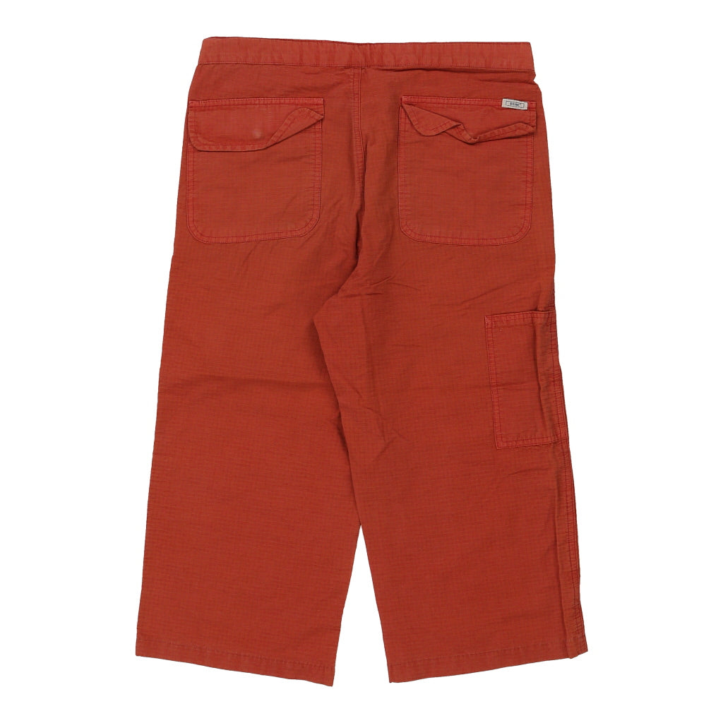 Brine Cargo Shorts - 32W UK 12 Orange Cotton Refurbished - Thrifted (note: this is a term often used to describe second- refurbished available on Cerqular