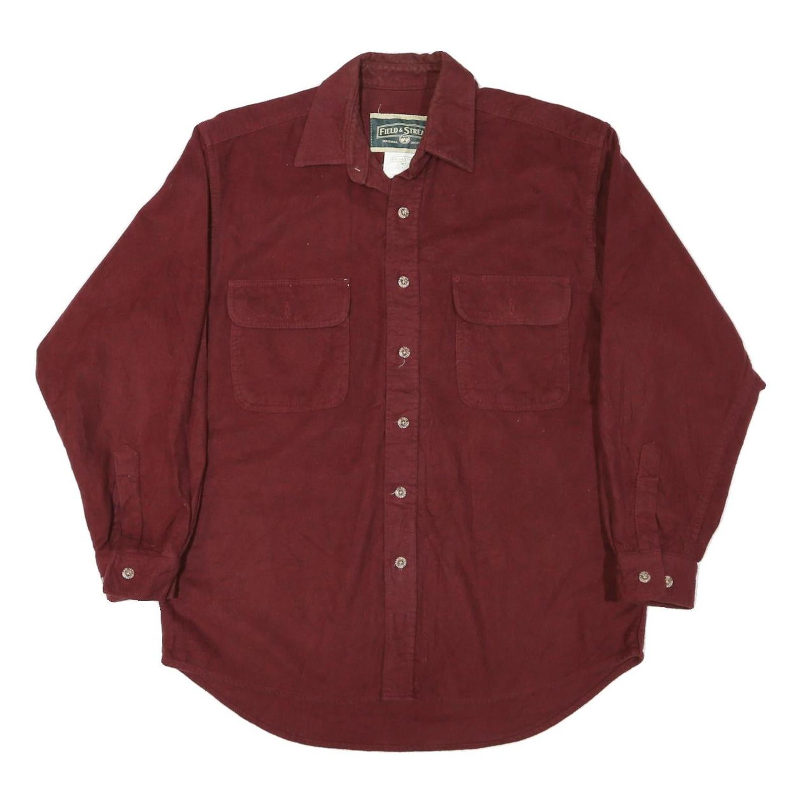 Buy FIELD & STREAM Mens Maroon Plain Long Sleeve Shirt M Cotton Blend Casual Refurbished - $38.99 FIELD & STREAM Mens Maroon Plain Long Sleeve Shirt M Cotton Blend Casual Refurbished - N/A refurbished available on Cerqular