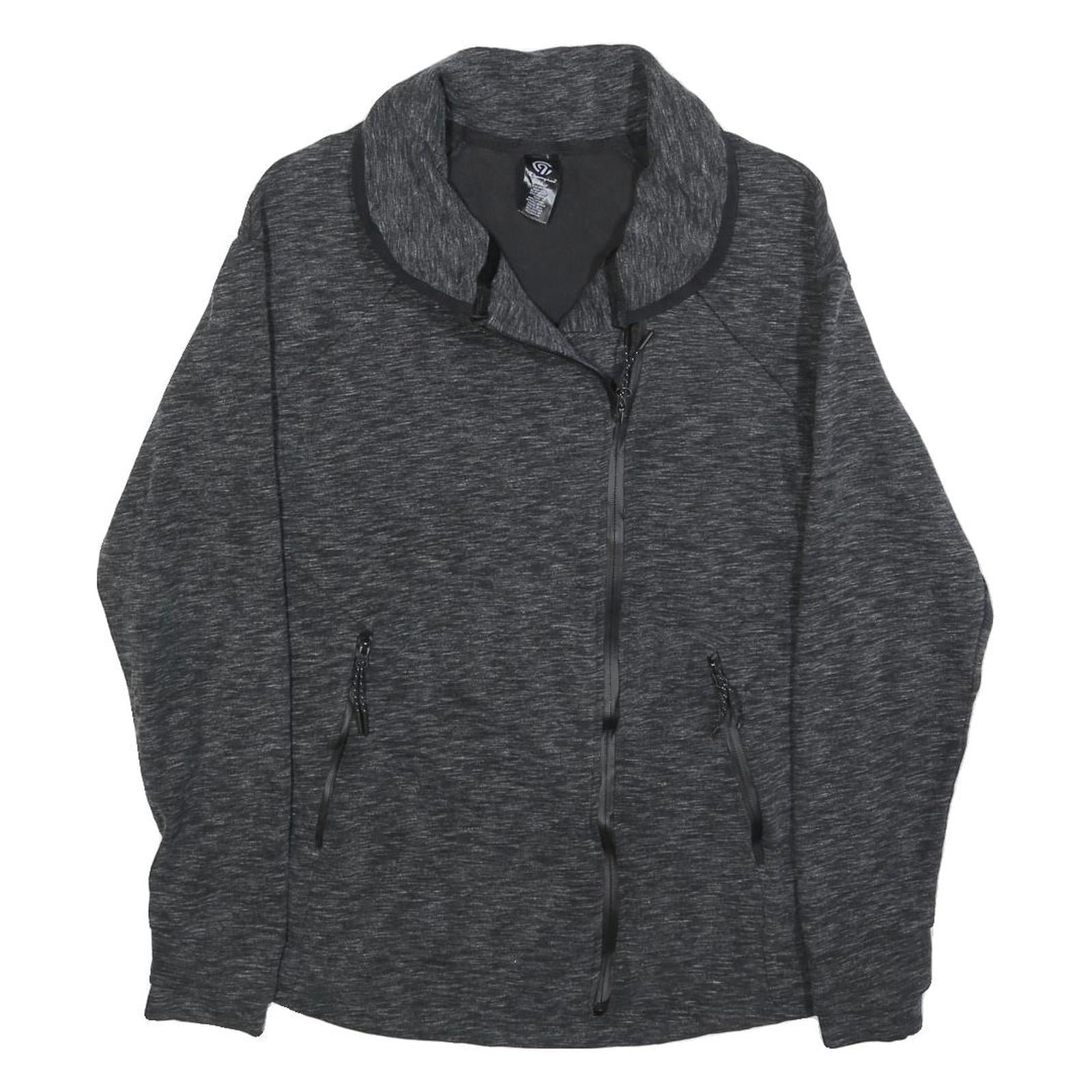 CHAMPION Womens Grey Cotton Blend Zip Jacket M Casual Lightweight Sportswear Refurbished - N/A refurbished available on Cerqular