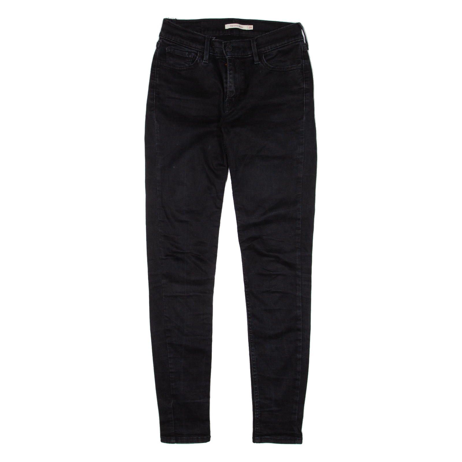 LEVI'S 710 Womens Jeans Black Slim Skinny W25 L28 Refurbished - N/A refurbished available on Cerqular