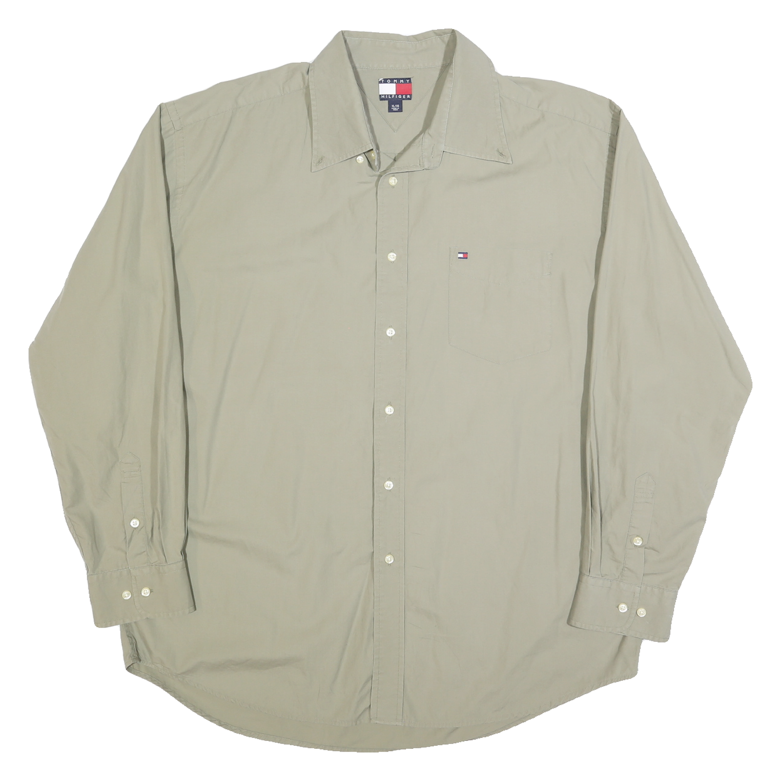 Buy TOMMY HILFIGER Mens Beige Classic Fit Shirt XL Cotton Blend Long Sleeve Button Refurbished - $36.39 TOMMY HILFIGER Mens Beige Classic Fit Shirt XL Cotton Blend Long Sleeve Button Refurbished - N/A refurbished available on Cerqular