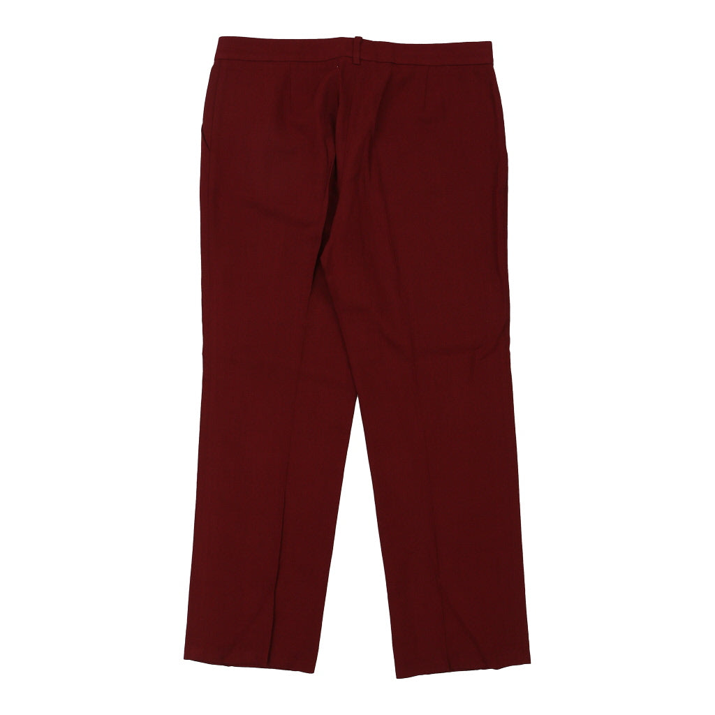 Buy Stella Mccartney Trousers - 37W UK 18 Red Wool Blend Refurbished - $56.94 Stella Mccartney Trousers - 37W UK 18 Red Wool Blend Refurbished - Thrifted (note: this is a term often used to describe second- refurbished available on Cerqular