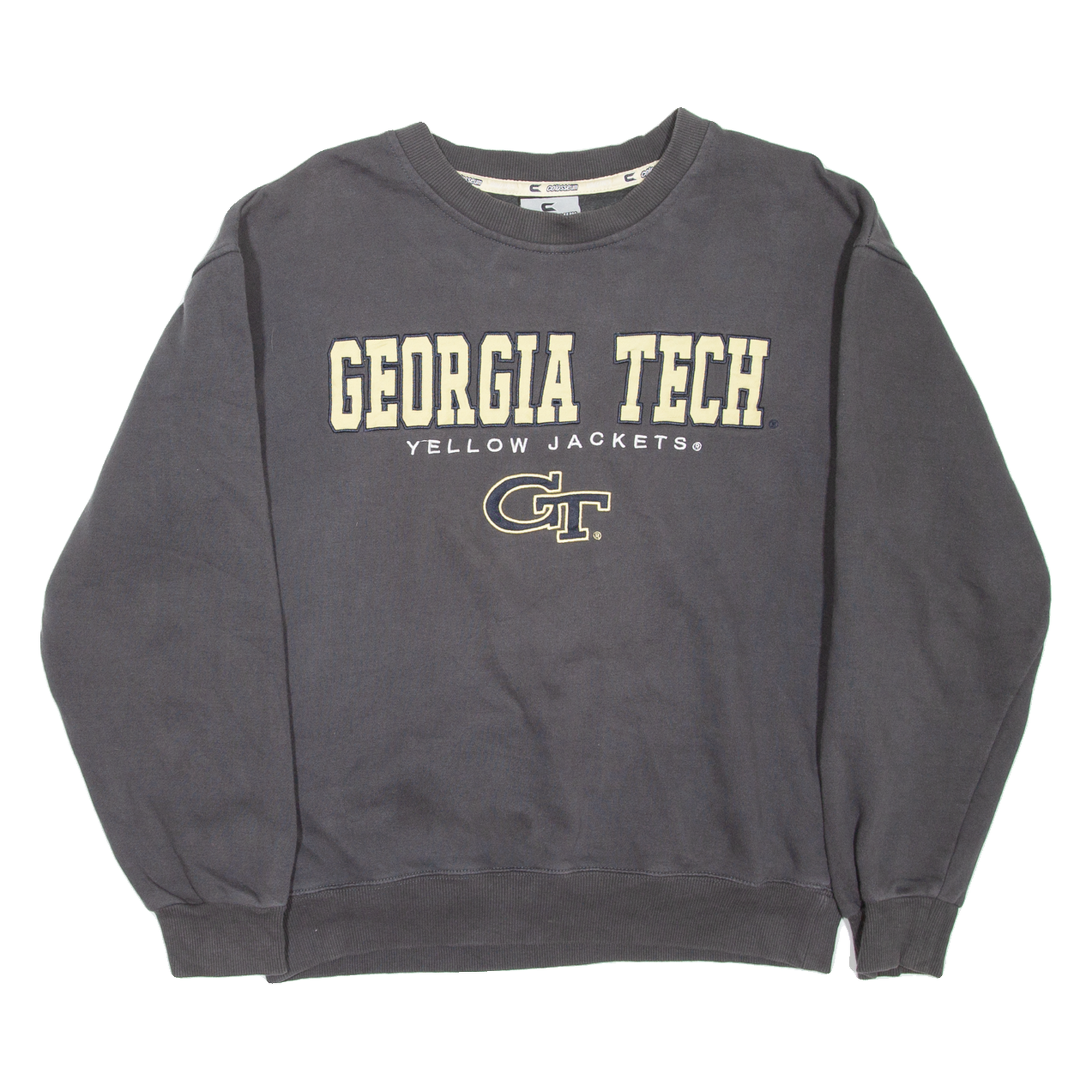 COLOSSEUM Georgia Tech Yellow Jackets Mens Sweatshirt Grey USA M Refurbished - N/A refurbished available on Cerqular