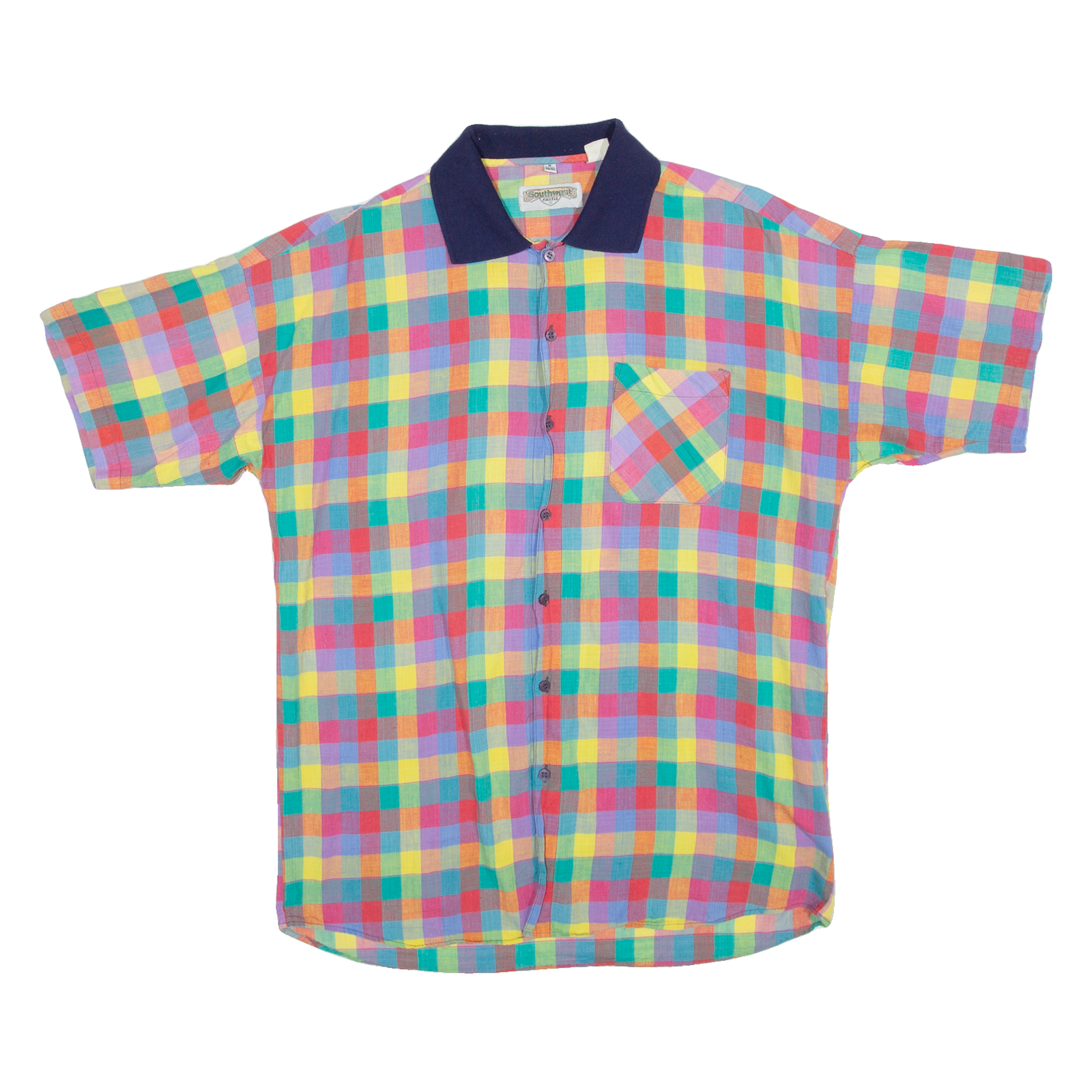 SOUTHWEST CASTLE Mens Shirt Red Gingham M Refurbished - N/A refurbished available on Cerqular