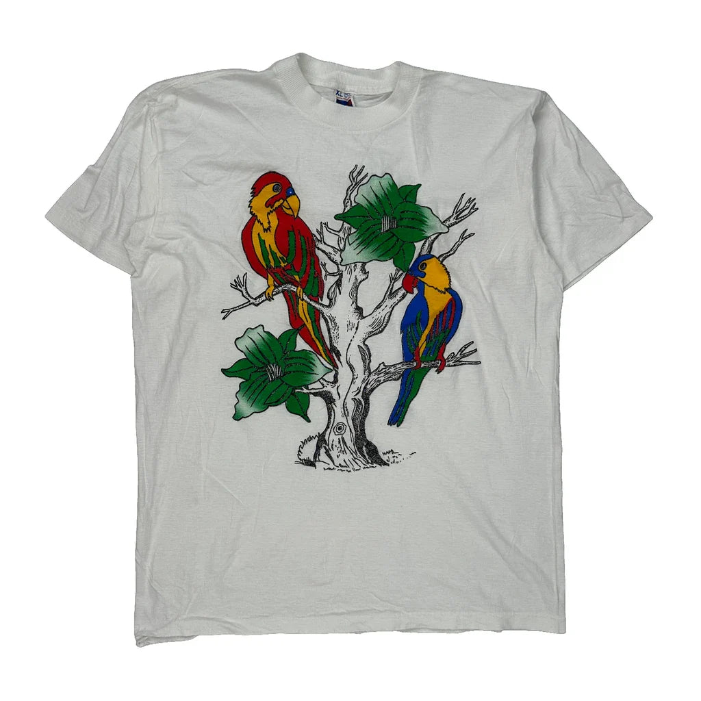 Unbranded Graphic T-Shirt - XL Multicoloured Cotton Refurbished - Thrifted (note: this is a term often used to describe second- refurbished available on Cerqular