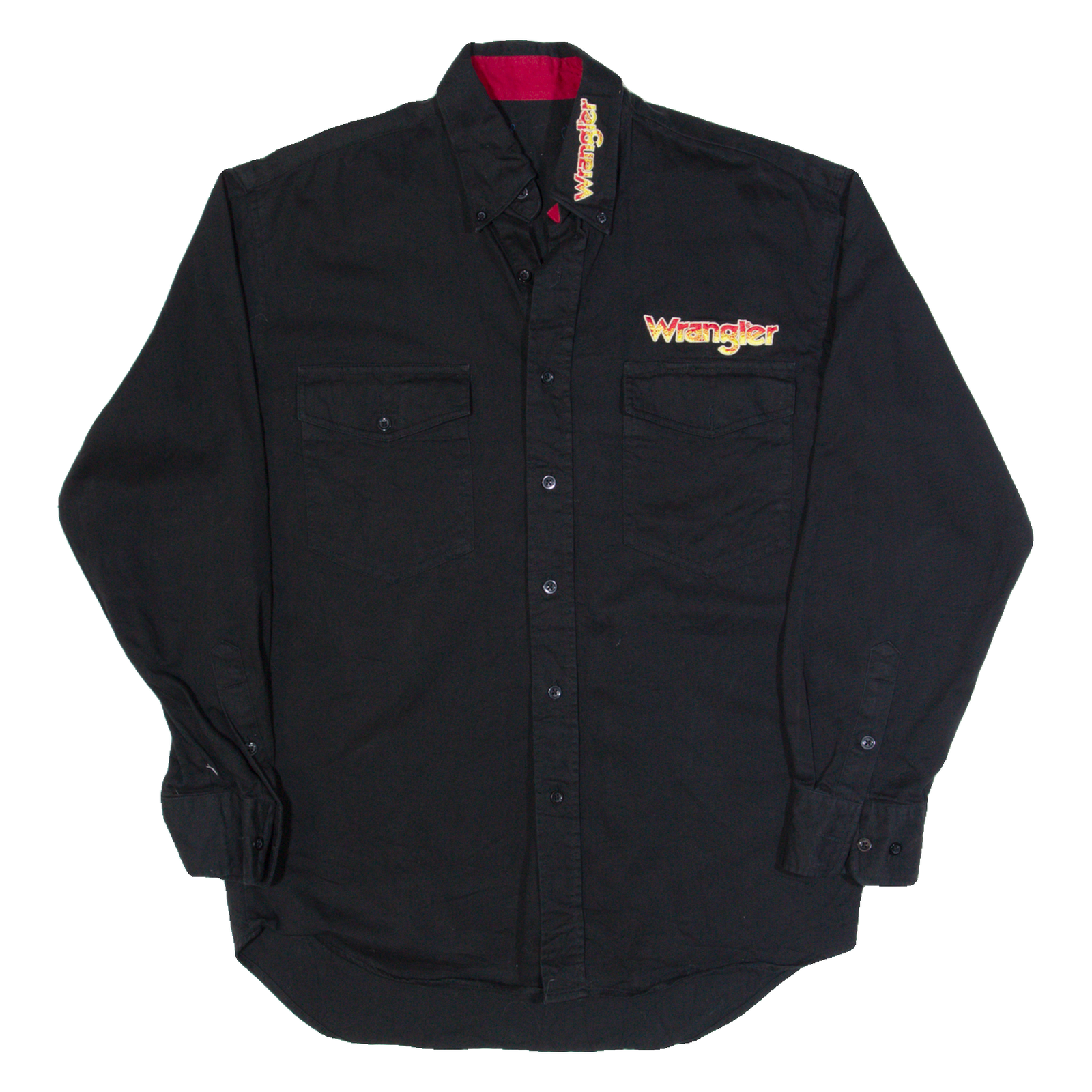 WRANGLER Mens Worker Shirt Black Long Sleeve S Refurbished - N/A refurbished available on Cerqular