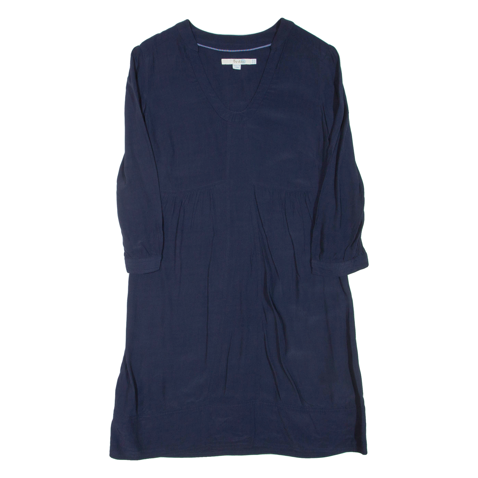 BODEN Womens Day Dress Blue Viscose Knee Length UK 8 Refurbished - N/A refurbished available on Cerqular