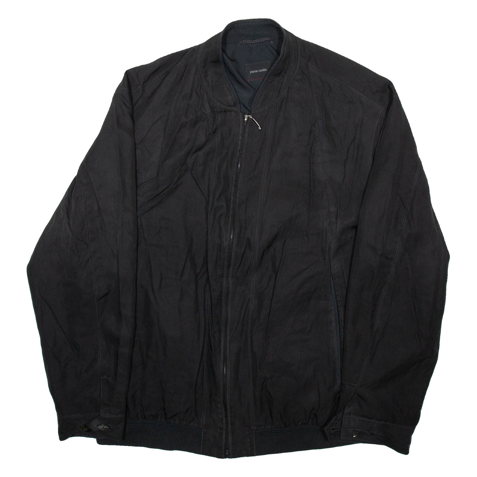 PIERRE CARDIN Mens Lined Jacket Black Silk M Refurbished - N/A refurbished available on Cerqular
