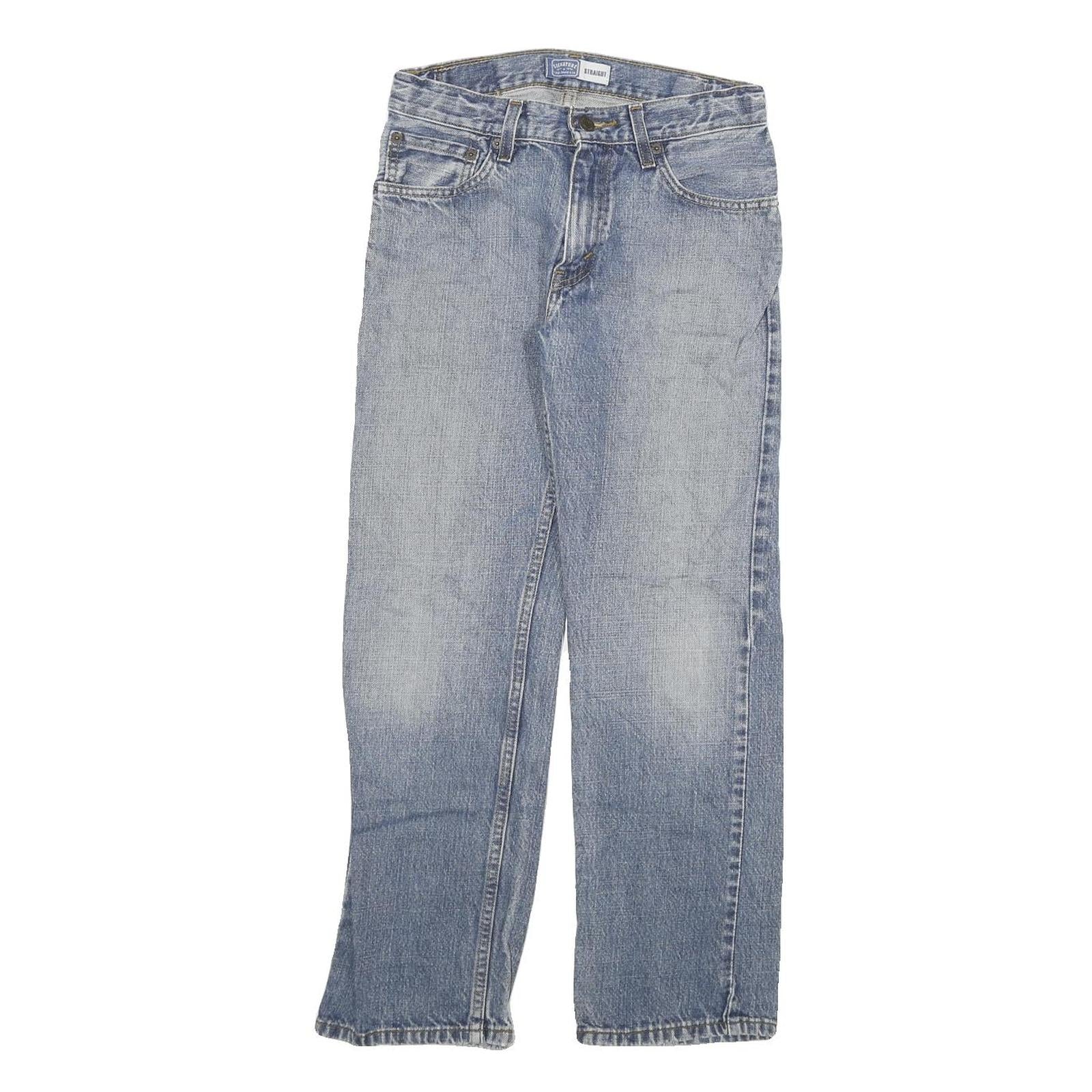 LEVI'S Womens Regular Blue Straight Denim Light W26 L27 Zip Cotton Blend Jeans Refurbished - N/A refurbished available on Cerqular
