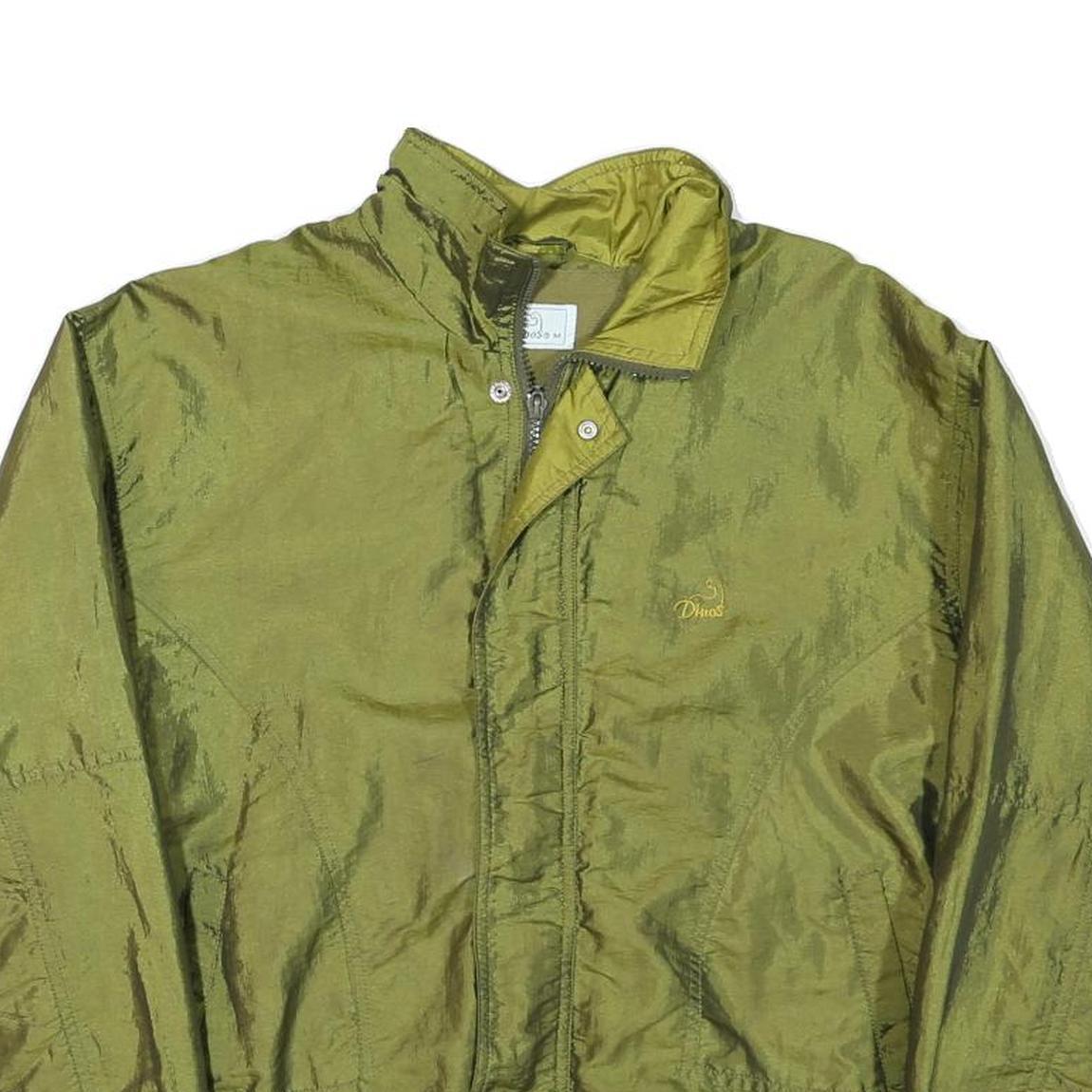 DINOS Mens Olive Green Zip Jacket M Polyester Blend Plain Lightweight Casual Refurbished - N/A refurbished available on Cerqular