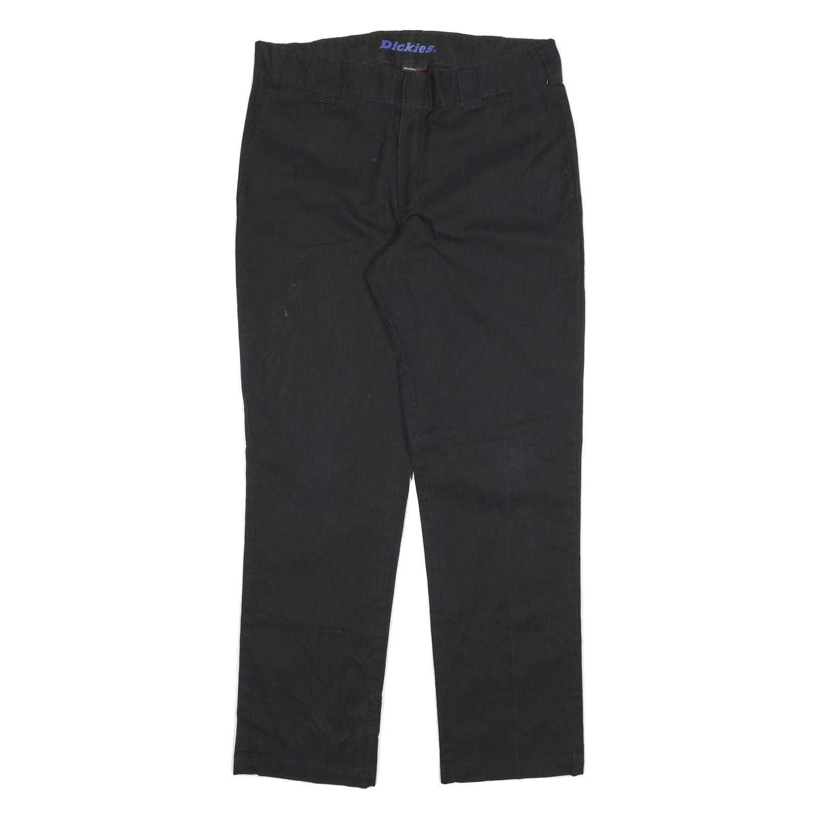 DICKIES Mens Cotton Blend Black Regular Fit Straight Leg Trousers W32 L30 Refurbished - N/A refurbished available on Cerqular