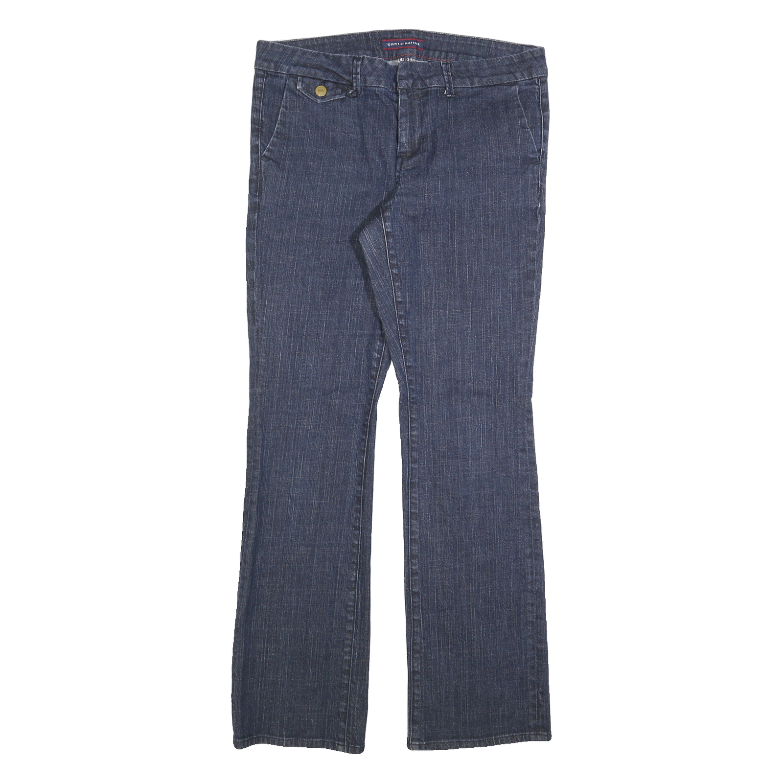 TOMMY HILFIGER Womens Jeans Blue Regular Flared Denim Medium W32 L30 Classic Fit Refurbished - N/A refurbished available on Cerqular