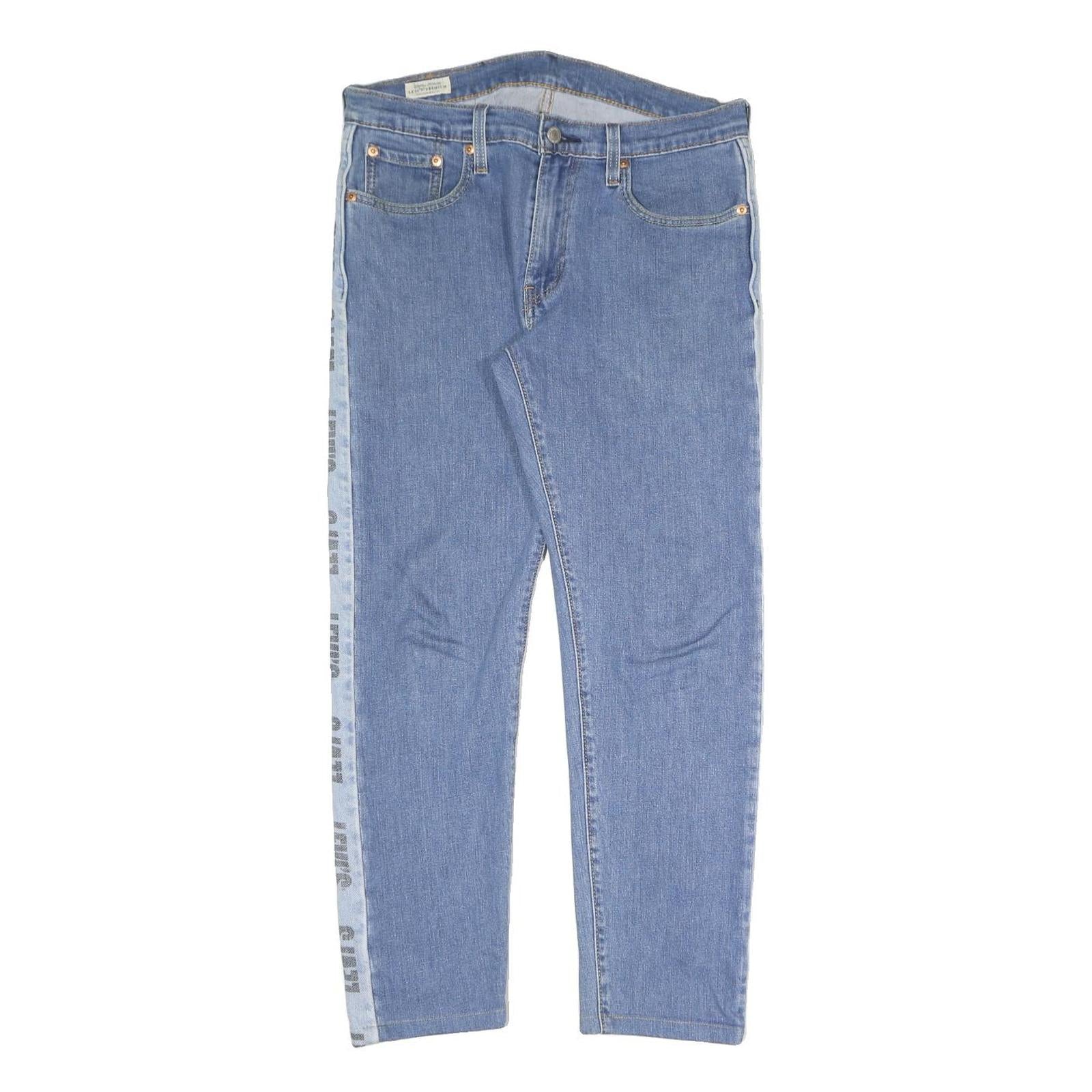 LEVI'S Big E Mens Regular Fit Straight Denim Light W30 L27 Logo Tape Detail Refurbished - N/A refurbished available on Cerqular