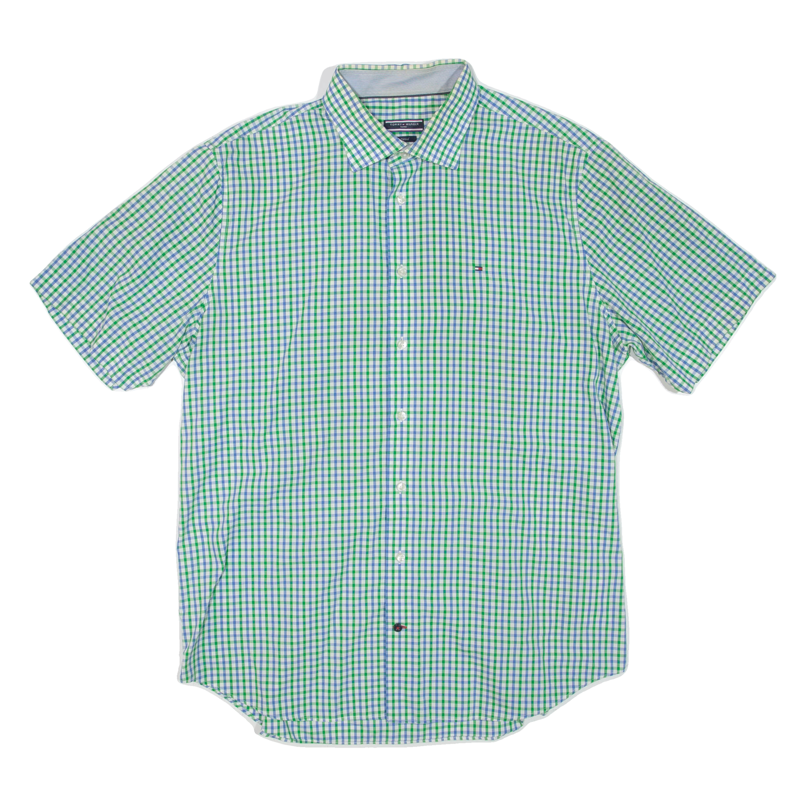 Buy TOMMY HILFIGER Fitted Mens Shirt Green Check L Refurbished - $31.19 TOMMY HILFIGER Fitted Mens Shirt Green Check L Refurbished - N/A refurbished available on Cerqular