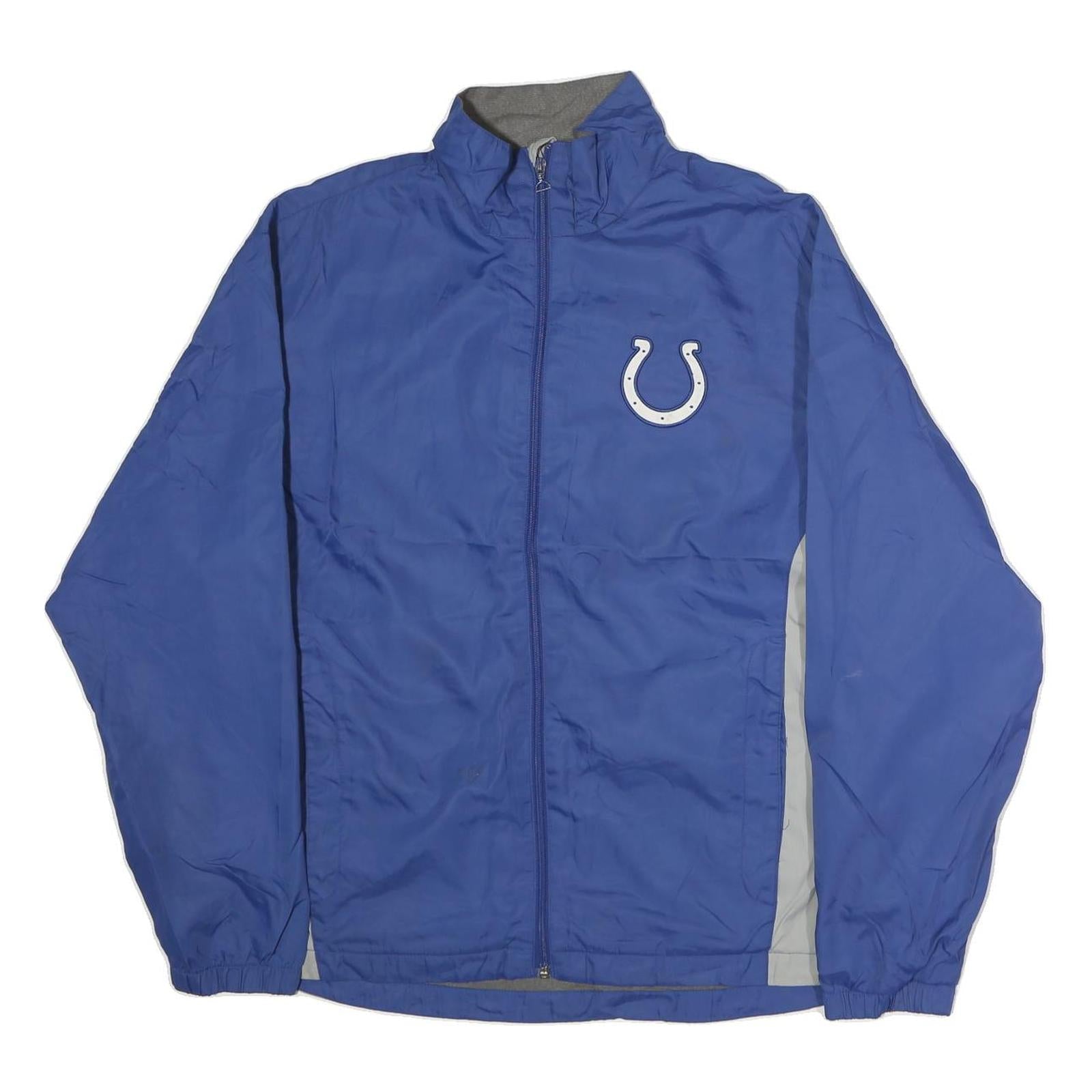 Buy NFL Mens Blue White Cotton Zip Jacket L Track Sportswear Casual Lightweight Refurbished - $64.99 NFL Mens Blue White Cotton Zip Jacket L Track Sportswear Casual Lightweight Refurbished - N/A refurbished available on Cerqular