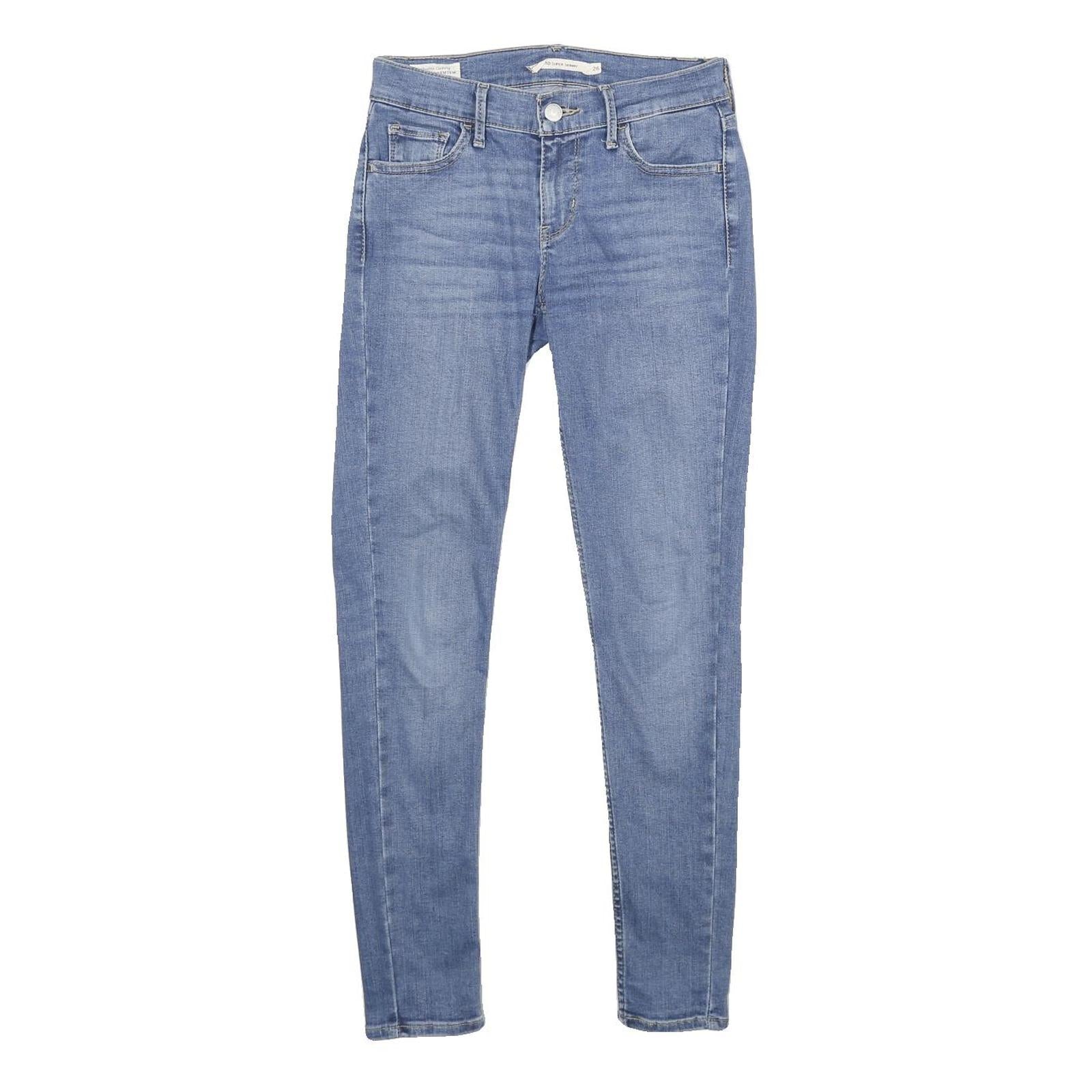 LEVI'S 710 Super Skinny Womens Jeans Blue Slim Skinny Denim Medium W26 L28 Refurbished - N/A refurbished available on Cerqular