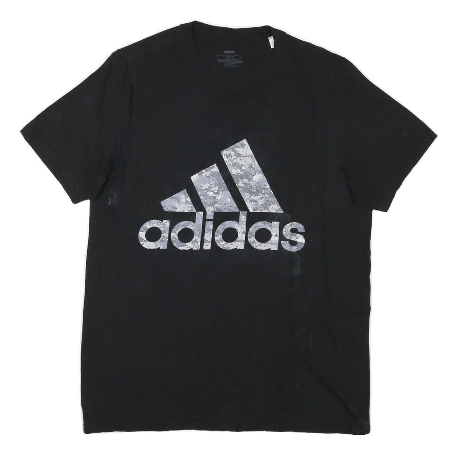 ADIDAS Mens Black Classic Graphic T-Shirt M Short Sleeve Crew Neck Cotton Blend Refurbished - N/A refurbished available on Cerqular
