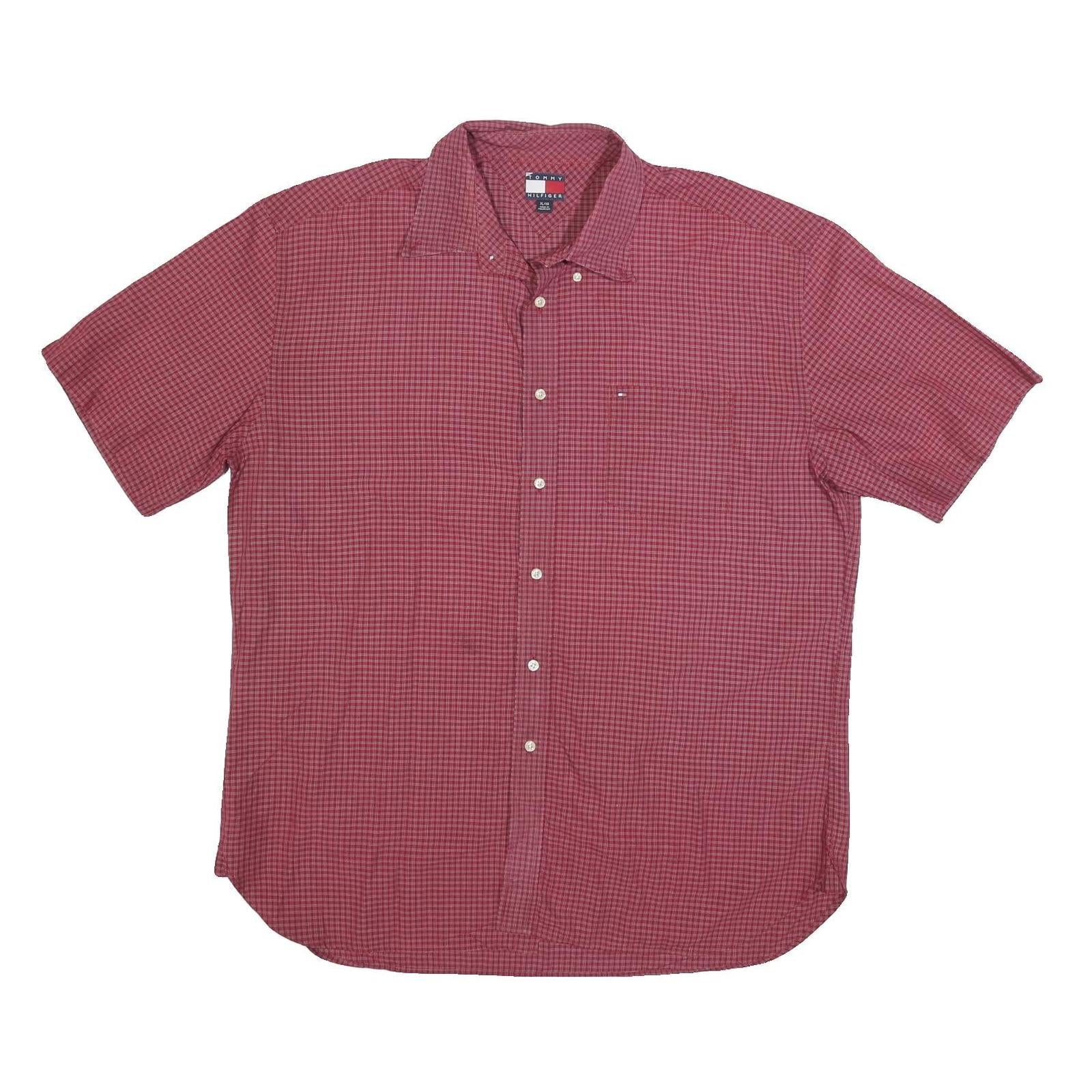 Buy TOMMY HILFIGER Mens Red Checked Shirt XL Short Sleeve Cotton Blend Casual Refurbished - $35.09 TOMMY HILFIGER Mens Red Checked Shirt XL Short Sleeve Cotton Blend Casual Refurbished - N/A refurbished available on Cerqular