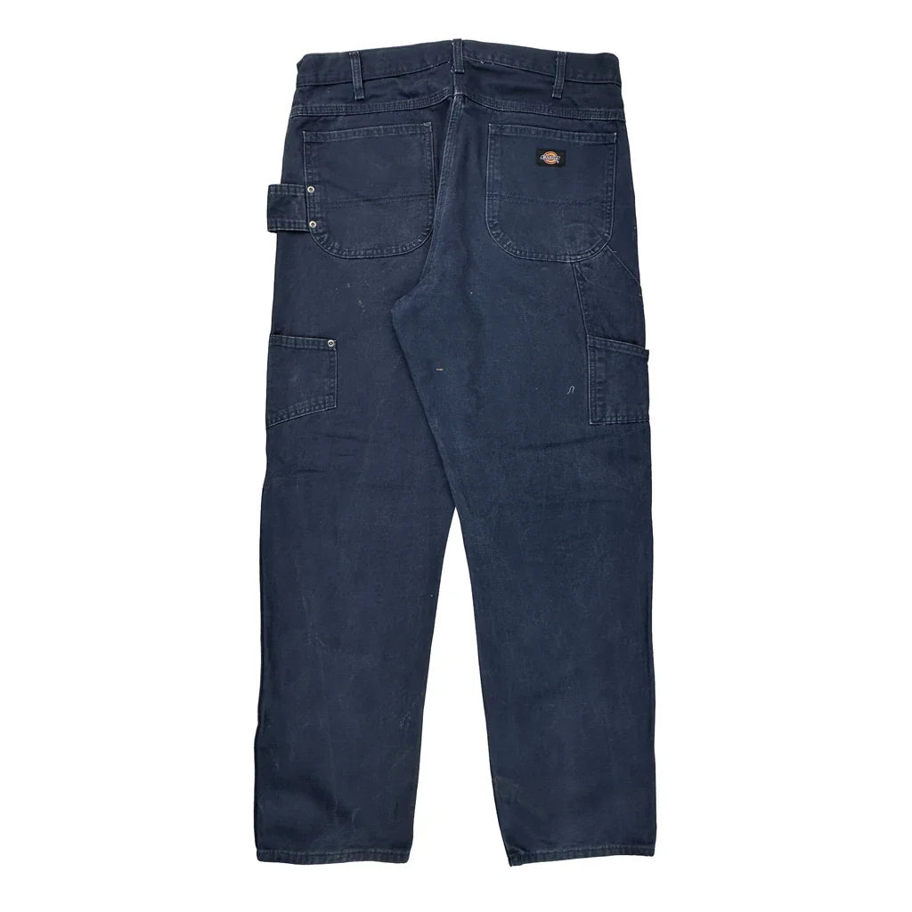 Buy Dickies Carpenter Trousers - 36W 31L Navy Cotton Refurbished - $44.21 Dickies Carpenter Trousers - 36W 31L Navy Cotton Refurbished - Thrifted (note: this is a term often used to describe second- refurbished available on Cerqular
