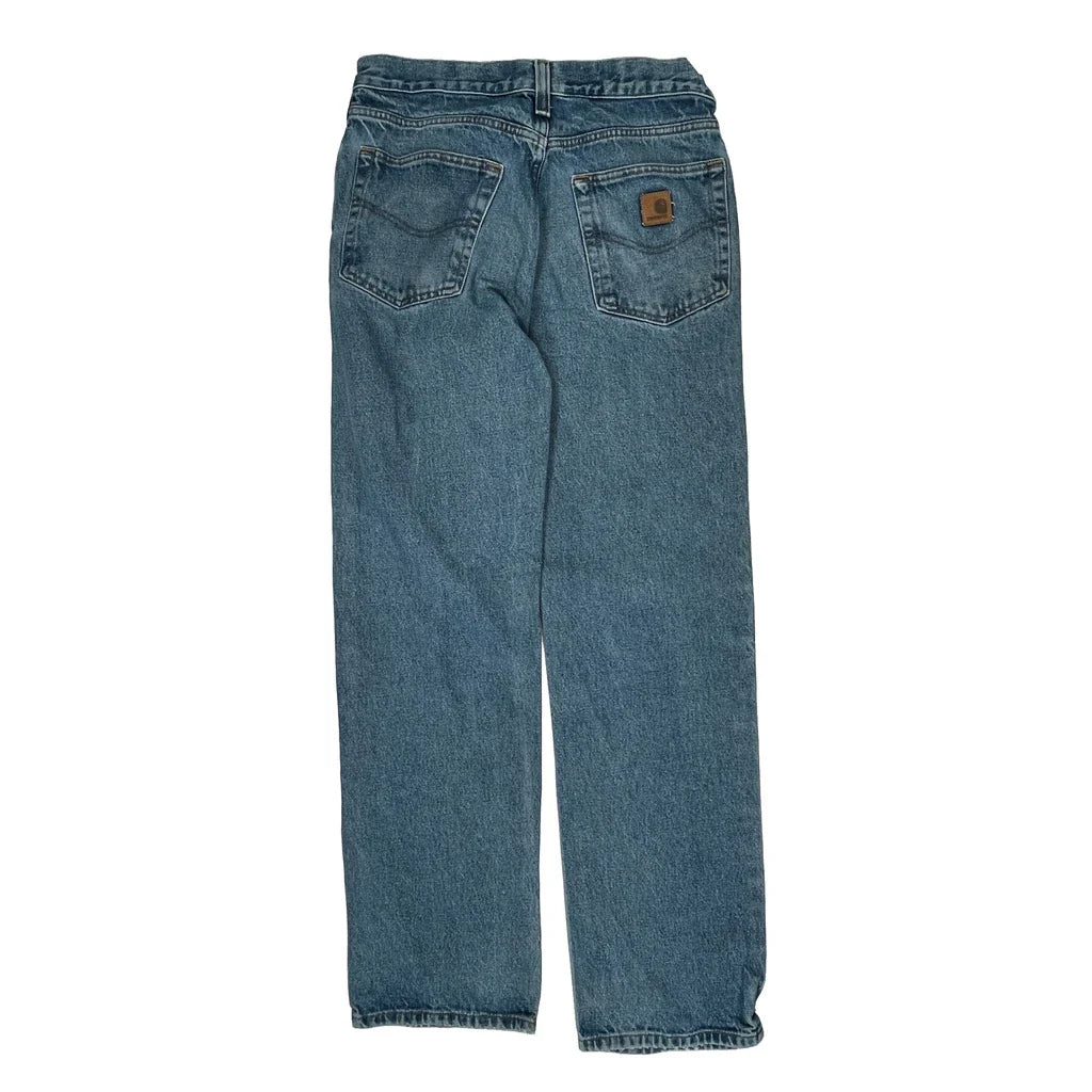 Carhartt Jeans - 31W 34L Blue Cotton Refurbished - Thrifted (note: this is a term often used to describe second- refurbished available on Cerqular