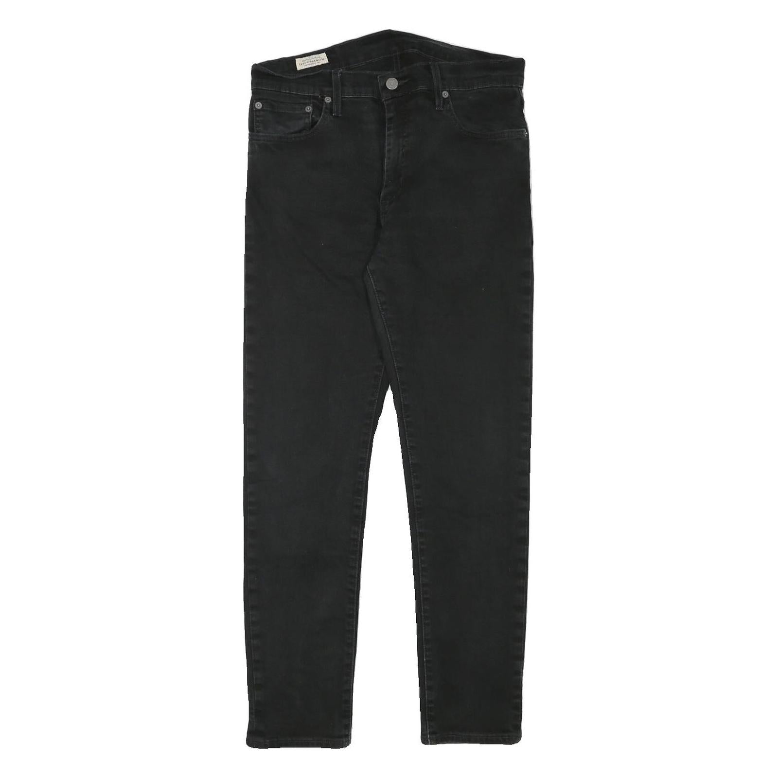 LEVI'S Mens Slim Black Denim Jeans W30 L28 Zip Casual Streetwear Refurbished - N/A refurbished available on Cerqular