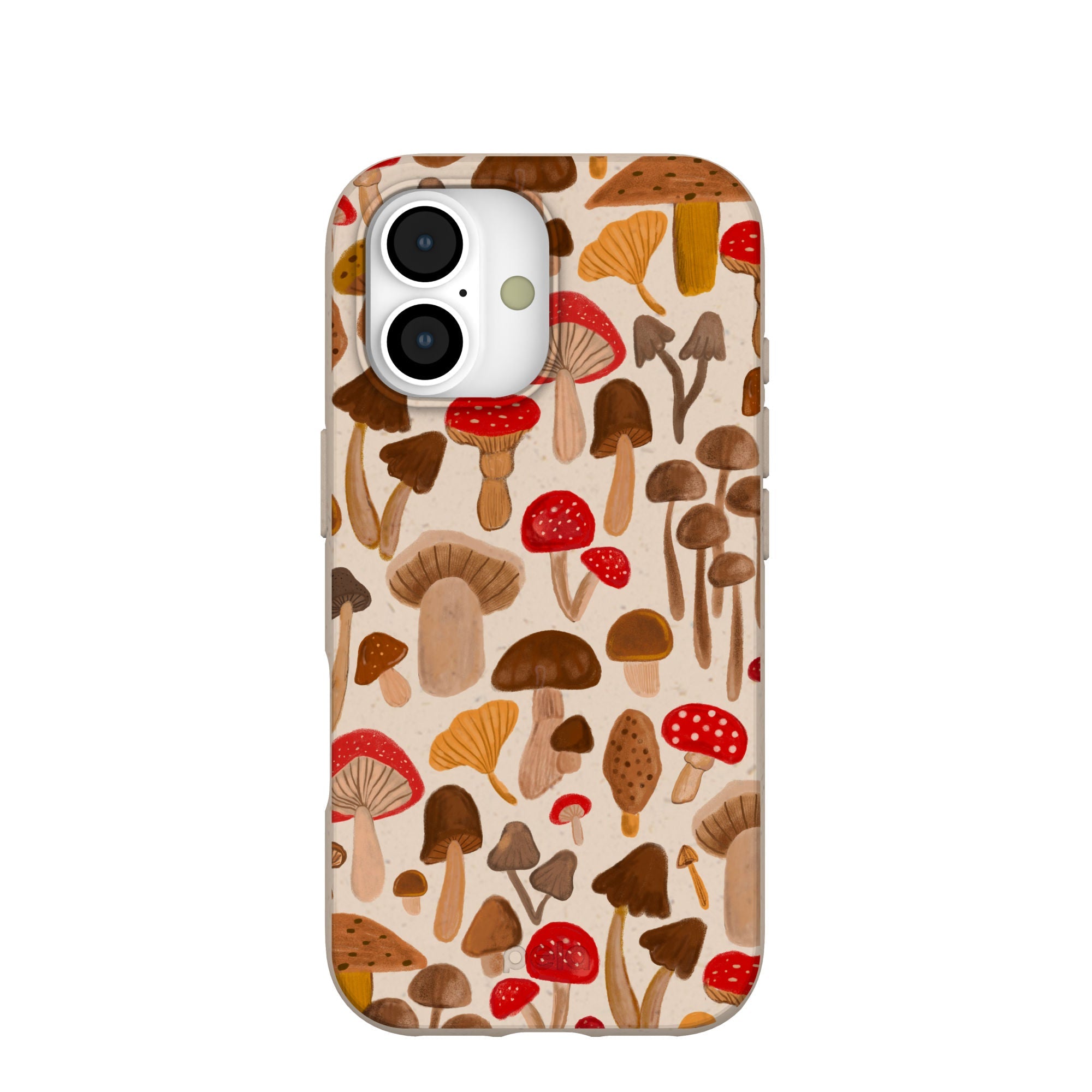 Seashell Shroomy Days iPhone 17 Case | MagSafe Compatibility: Without MagSafe Refurbished - Pela Case refurbished available on Cerqular