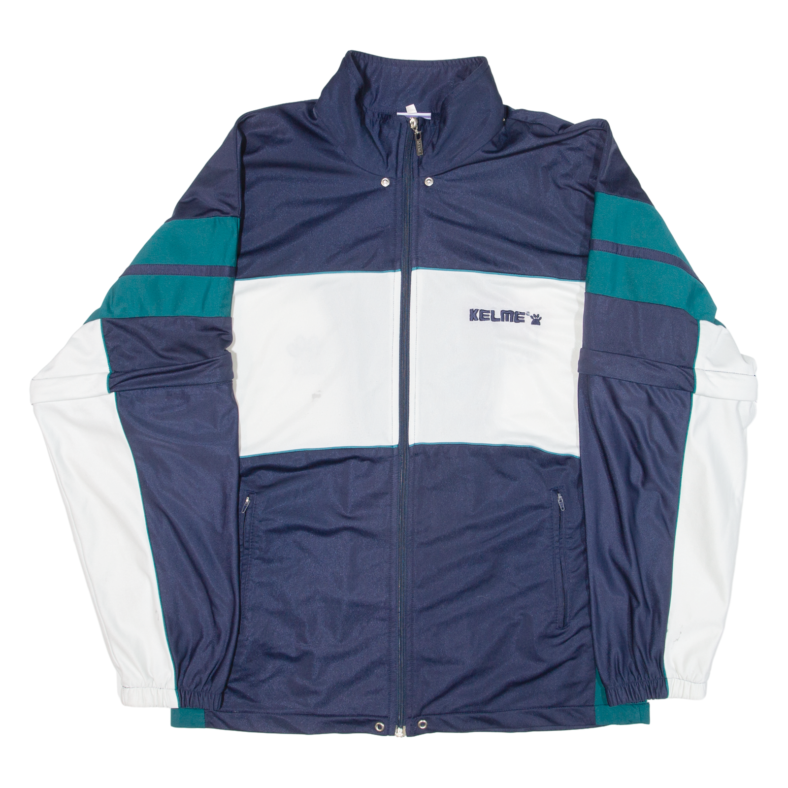 KELME Mens Track Jacket Blue L Refurbished - N/A refurbished available on Cerqular