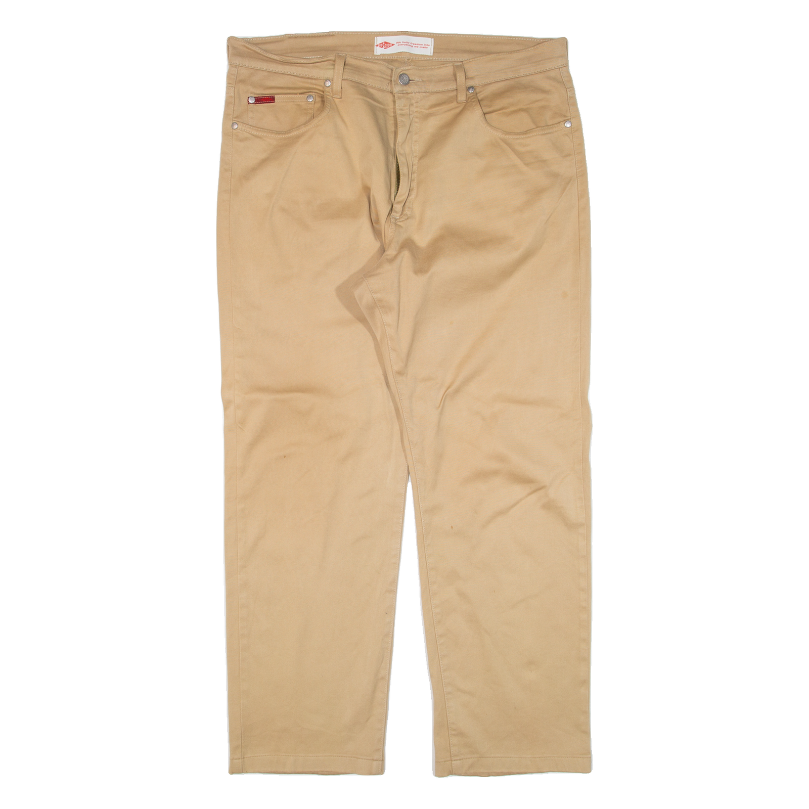 LEE COOPER Mens Trousers Beige Regular Straight W40 L28 Refurbished - N/A refurbished available on Cerqular