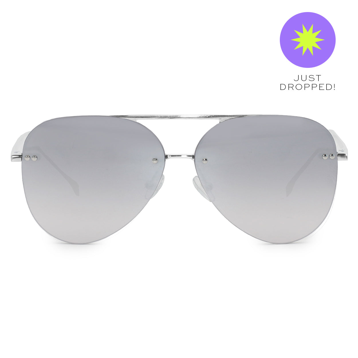 Buy Smaller Megan 2 - Silver Metal Aviator Sunglasses | Color: Silver/Silver | Size: Narrow Refurbished - $79.00 Smaller Megan 2 - Silver Metal Aviator Sunglasses | Color: Silver/Silver | Size: Narrow Refurbished - N/A refurbished available on Cerqular