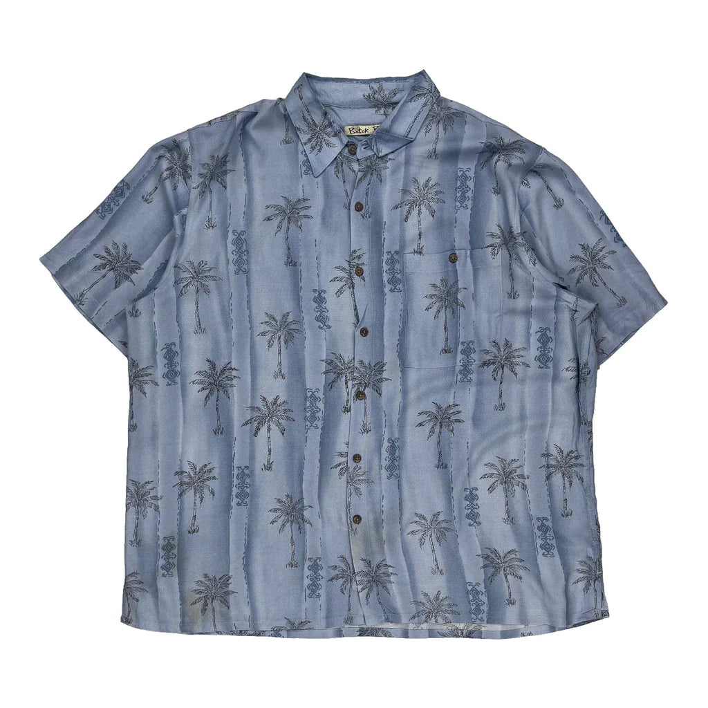 Batik Bay Hawaiian Shirt - XL Blue Viscose Refurbished - Thrifted (note: this is a term often used to describe second- refurbished available on Cerqular