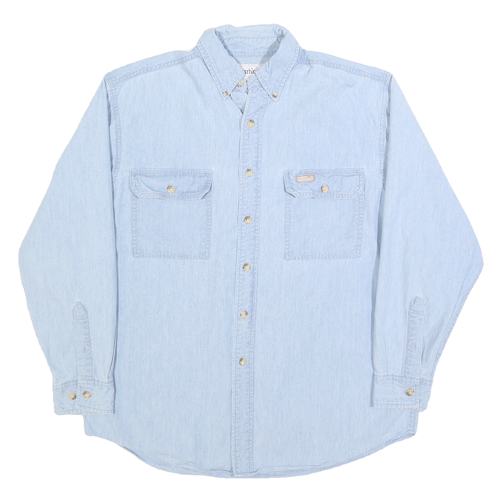 Buy CARHARTT Mens Blue Denim Button-Down Collar Long Sleeve Shirt M Relaxed Fit Refurbished - $50.69 CARHARTT Mens Blue Denim Button-Down Collar Long Sleeve Shirt M Relaxed Fit Refurbished - N/A refurbished available on Cerqular