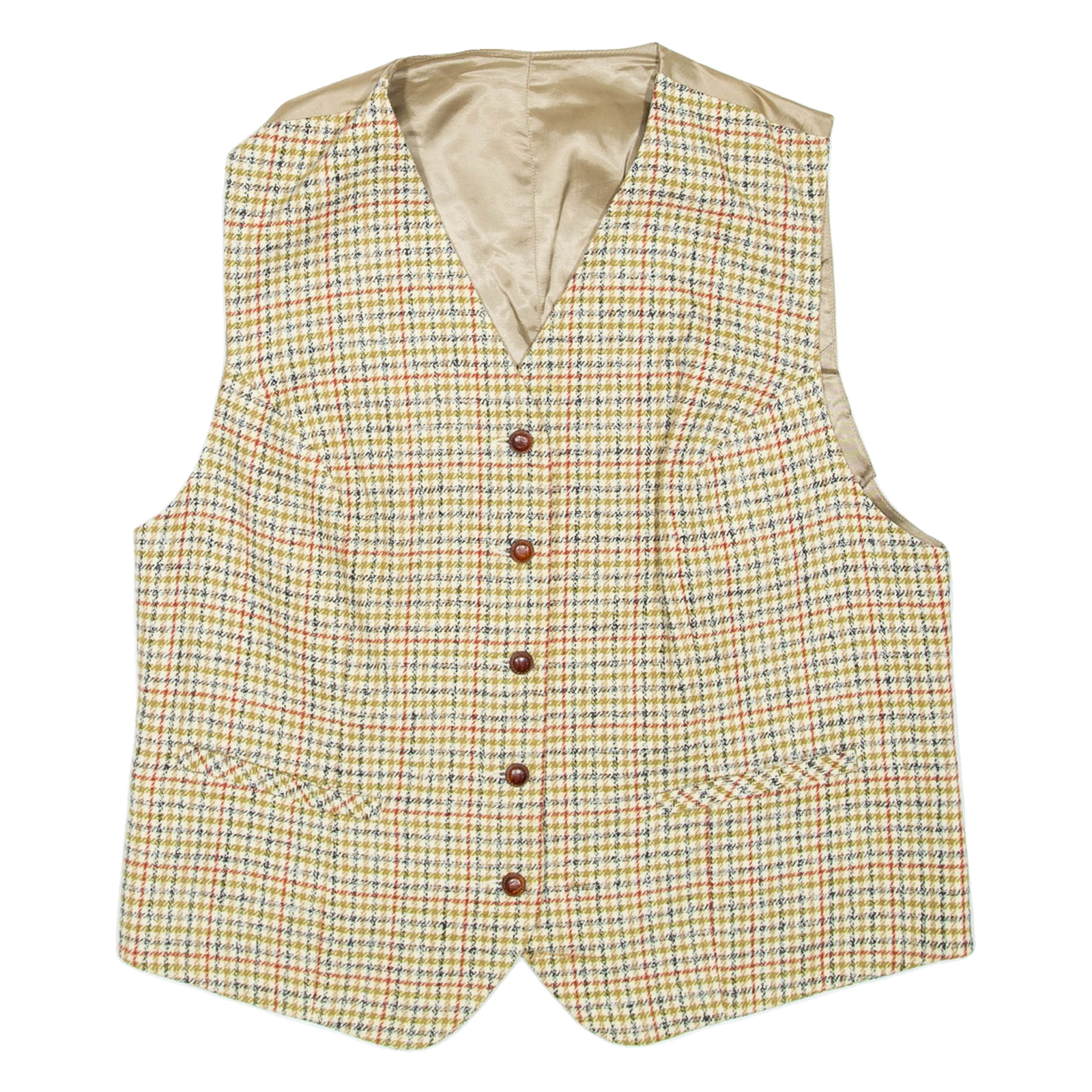 Womens Blazer Waistcoat Brown Check M Refurbished - N/A refurbished available on Cerqular
