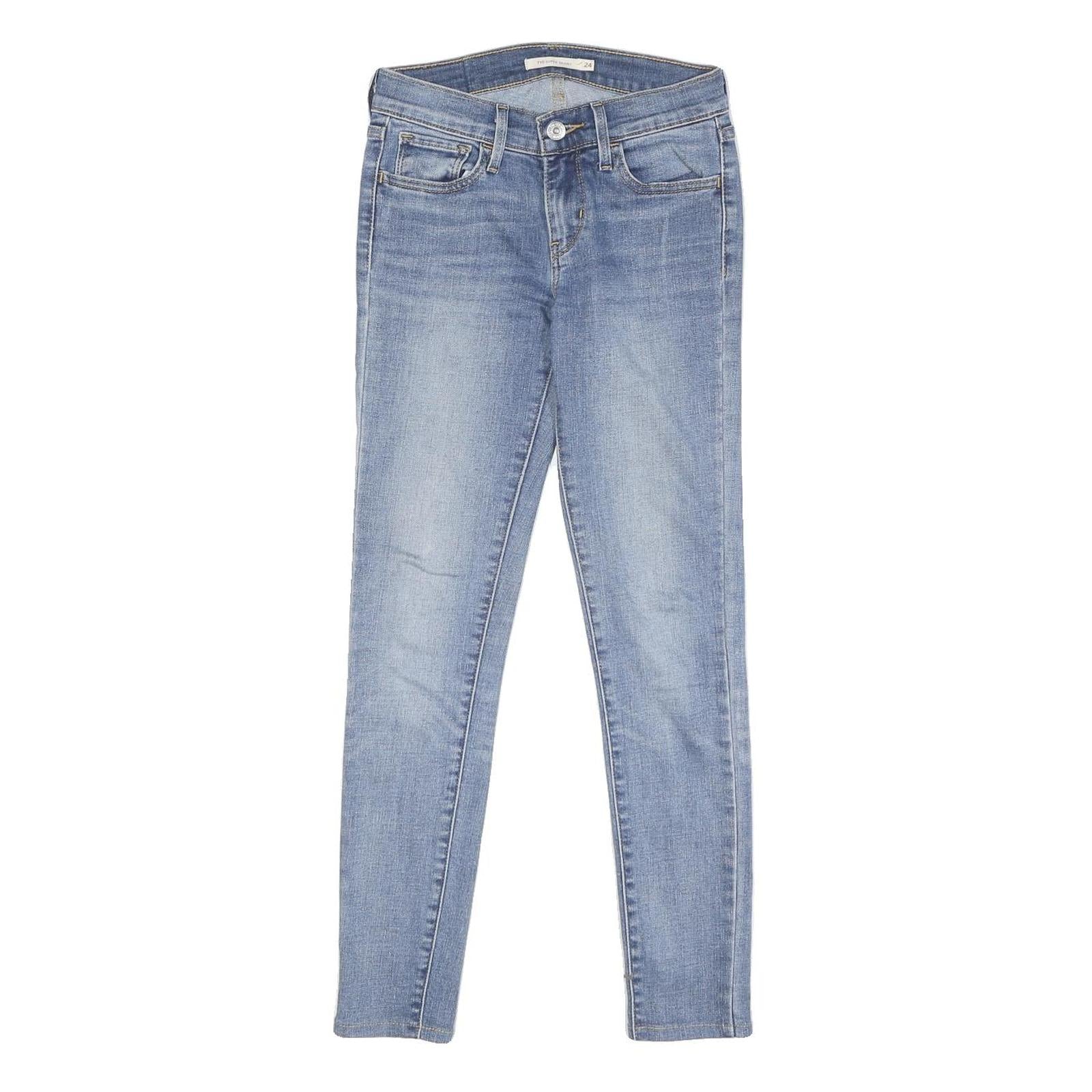 LEVI'S 710 Super Skinny Womens Jeans Blue Cotton Blend Slim Denim W24 L27 Refurbished - N/A refurbished available on Cerqular