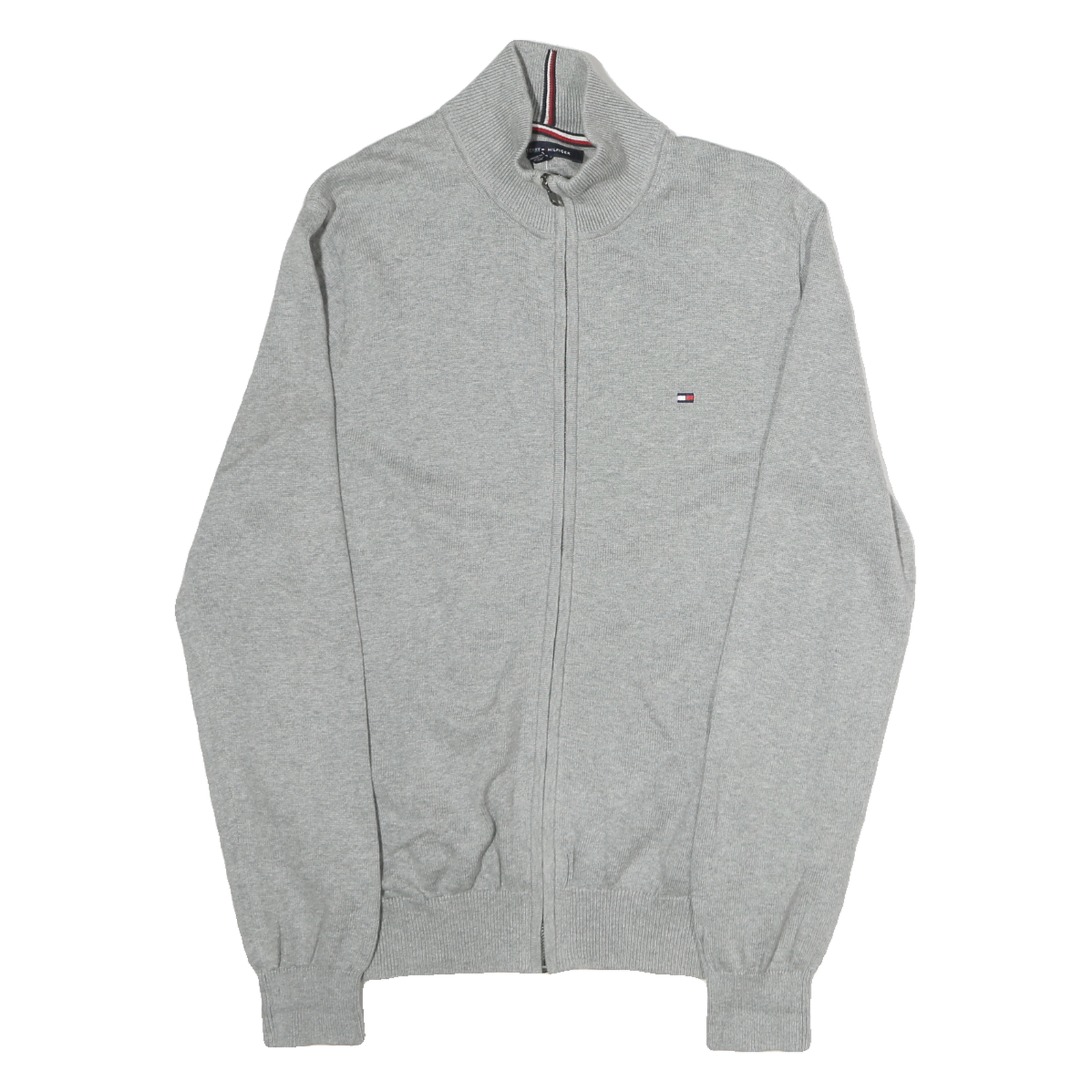 Buy TOMMY HILFIGER Mens Grey Cotton Plain Full Zip Jumper Crew Neck Knit S Refurbished - $44.19 TOMMY HILFIGER Mens Grey Cotton Plain Full Zip Jumper Crew Neck Knit S Refurbished - N/A refurbished available on Cerqular