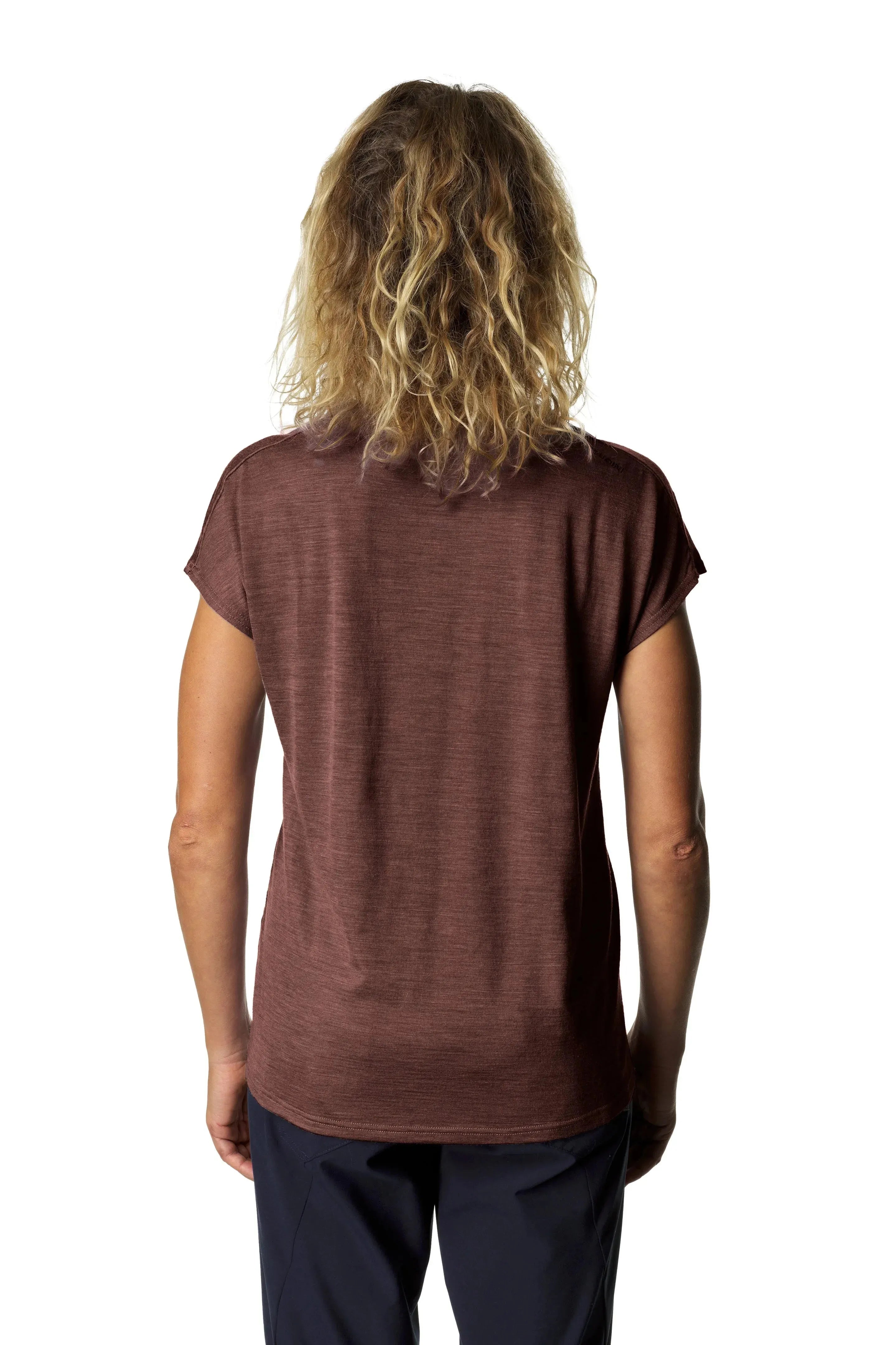W's Activist Tee | Color: Ganache Red | Size: M Refurbished - Houdini Sportswear refurbished available on Cerqular