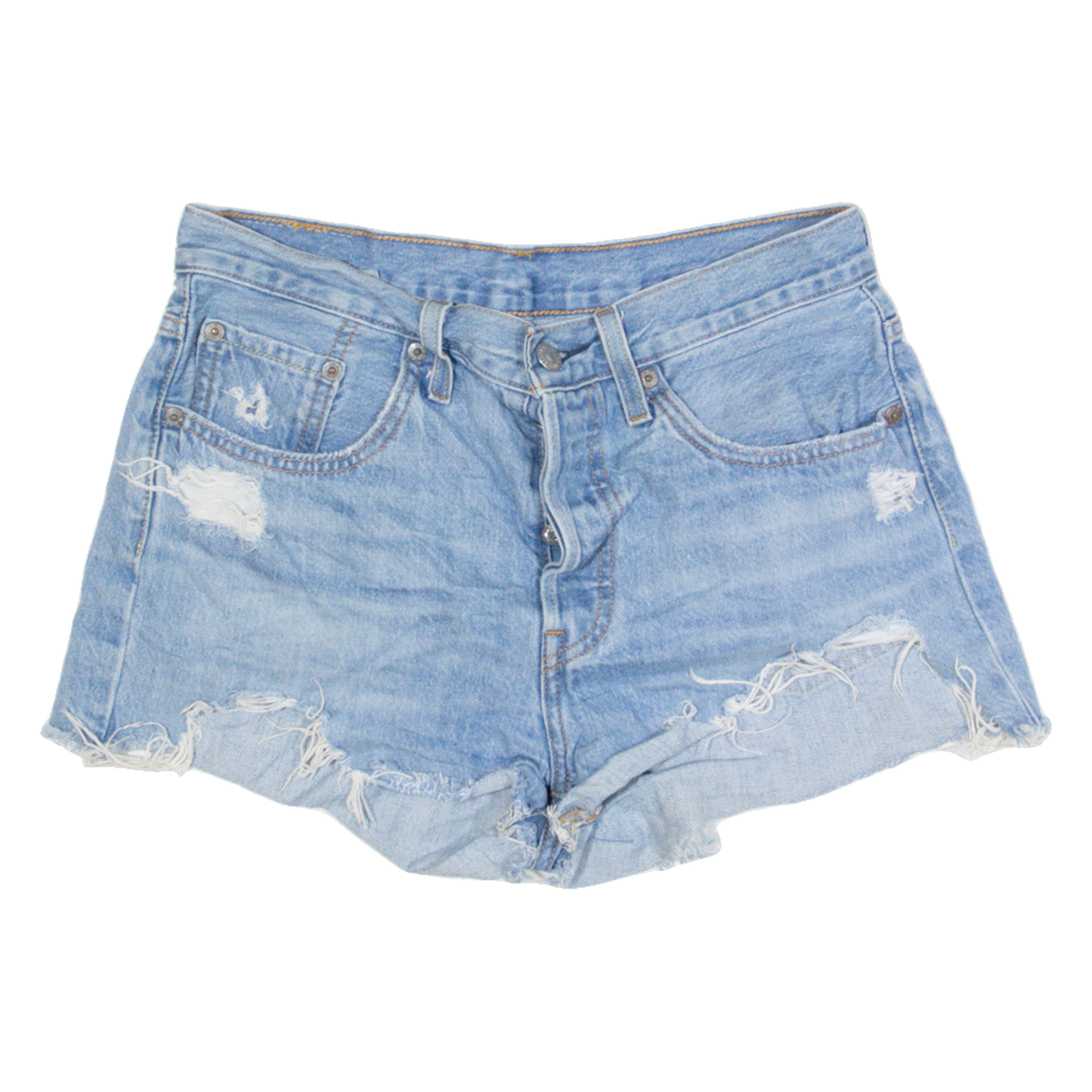 LEVI'S 501 Womens Denim Shorts Blue S W27 Refurbished - N/A refurbished available on Cerqular