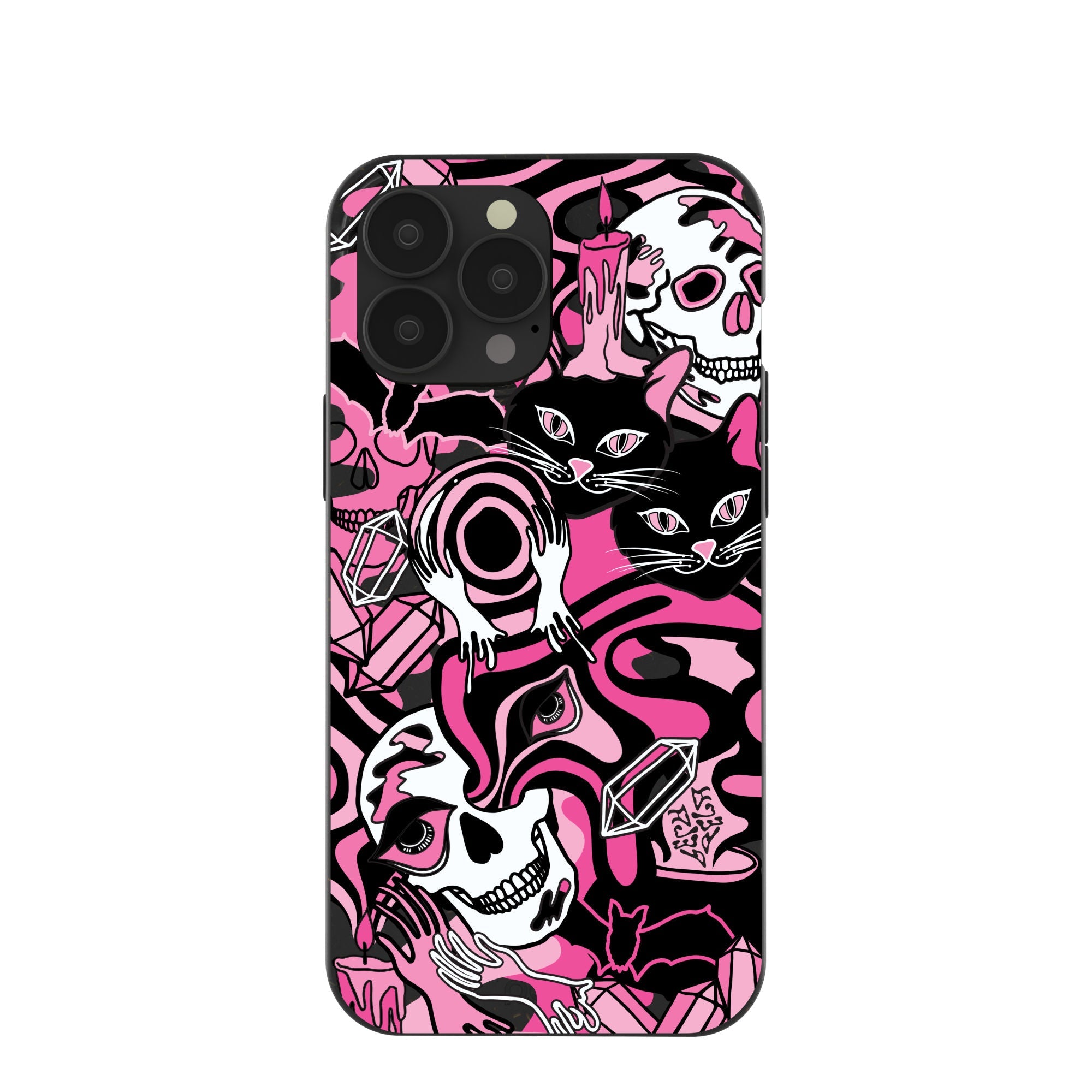 Black Spellbound Ghouls iPhone 13 Pro Max Case Refurbished - Pela Case refurbished available on Cerqular