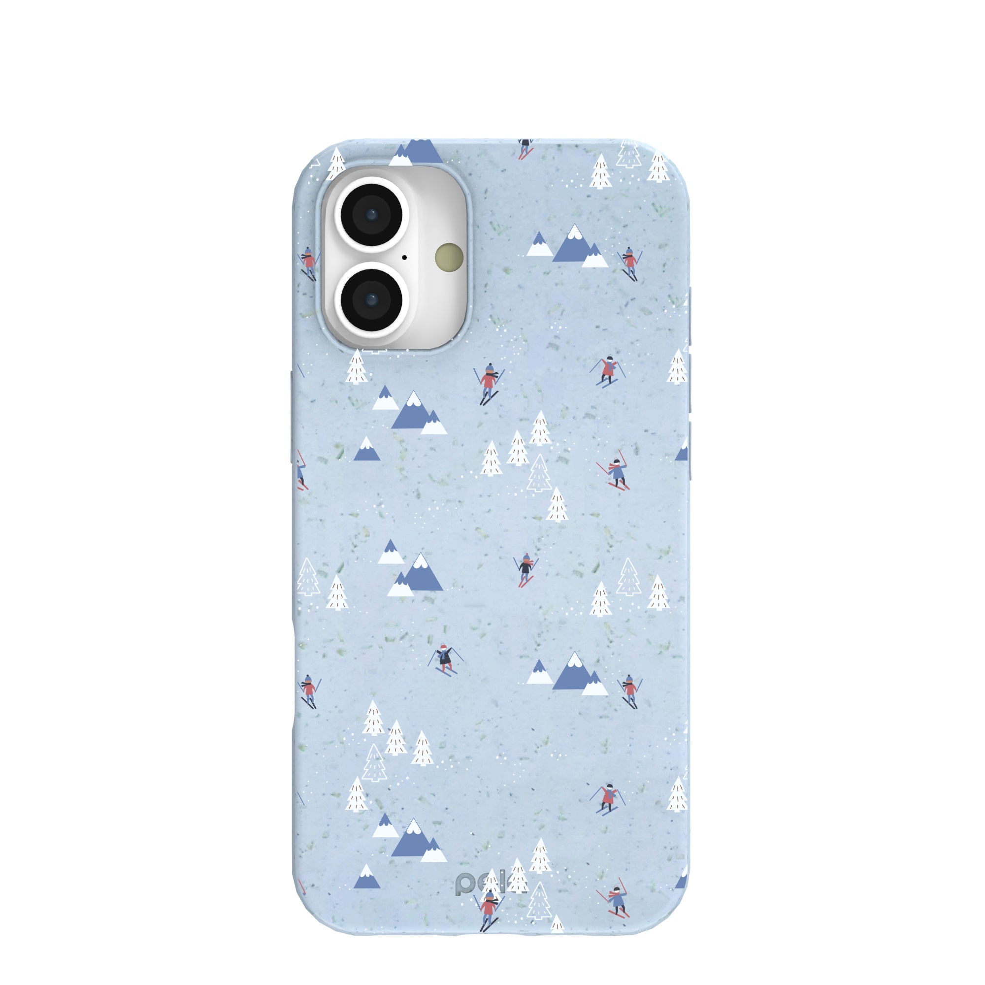 Powder Blue Ski Pass iPhone 16 Plus Case Refurbished - Pela Case refurbished available on Cerqular