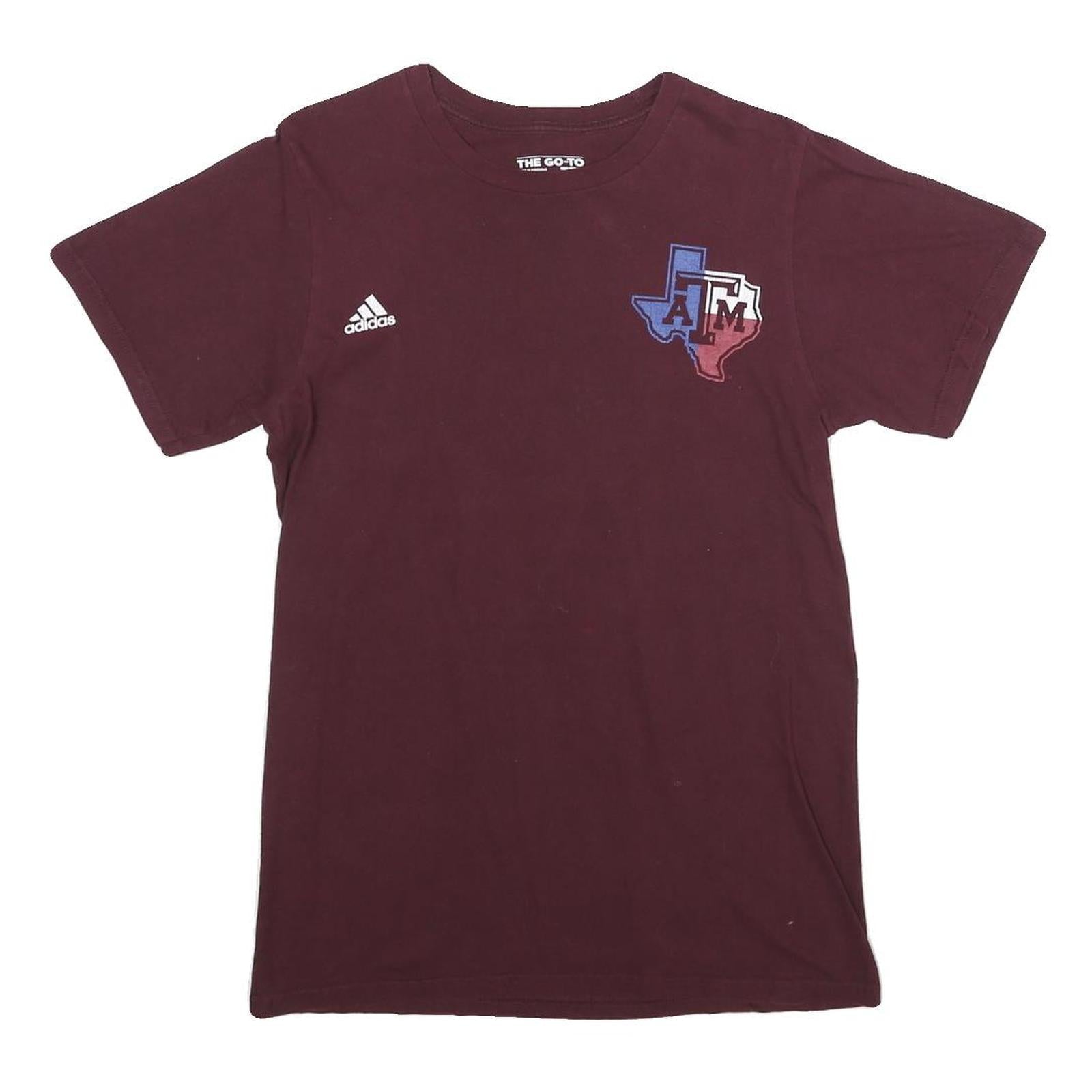 Buy ADIDAS Mens Maroon Texas AM Graphic T-Shirt S Short Sleeve Crew Neck SEC Print Refurbished - $12.99 ADIDAS Mens Maroon Texas AM Graphic T-Shirt S Short Sleeve Crew Neck SEC Print Refurbished - N/A refurbished available on Cerqular
