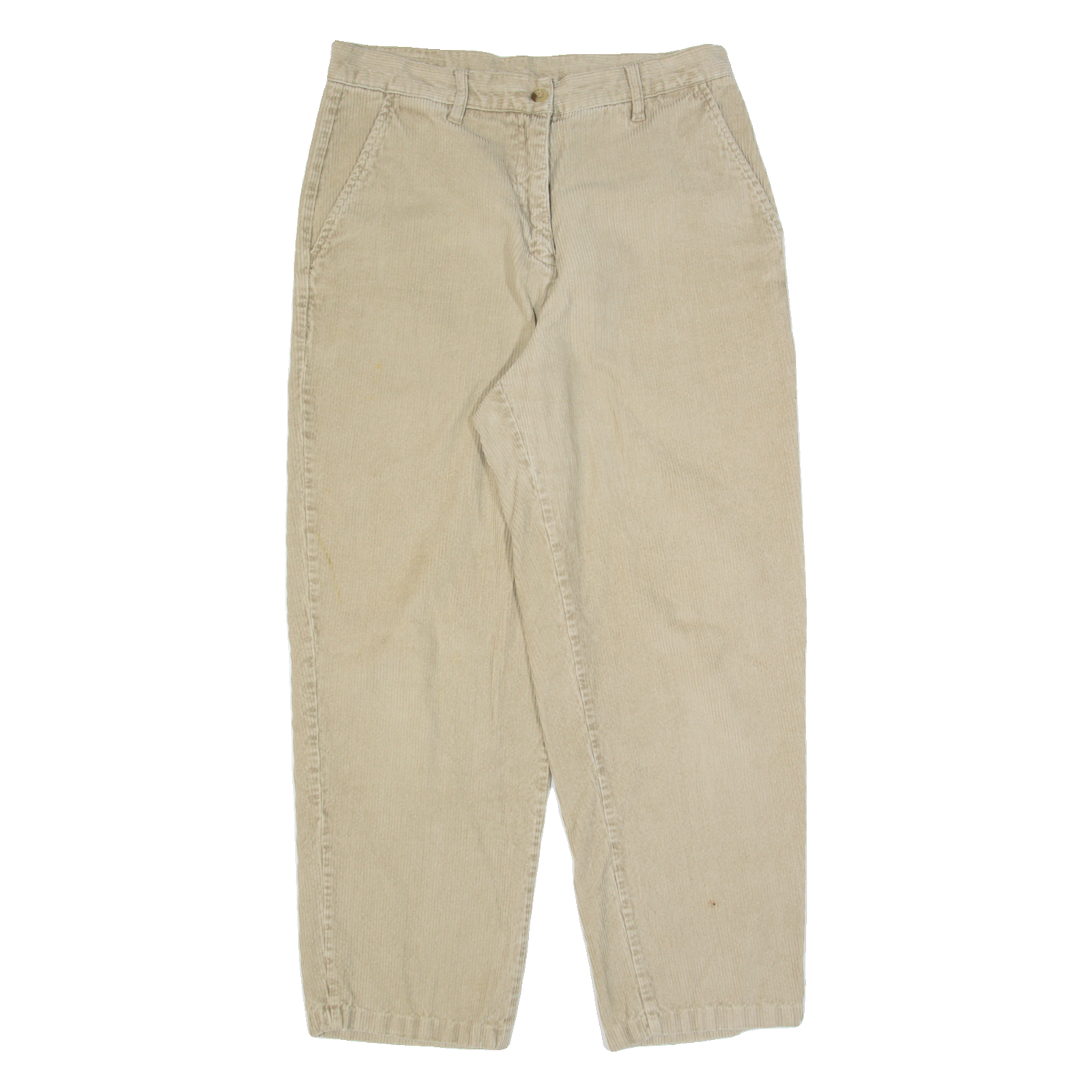 WOOLRICH Womens Corduroy Trousers Beige Regular Tapered W28 L26 Refurbished - N/A refurbished available on Cerqular
