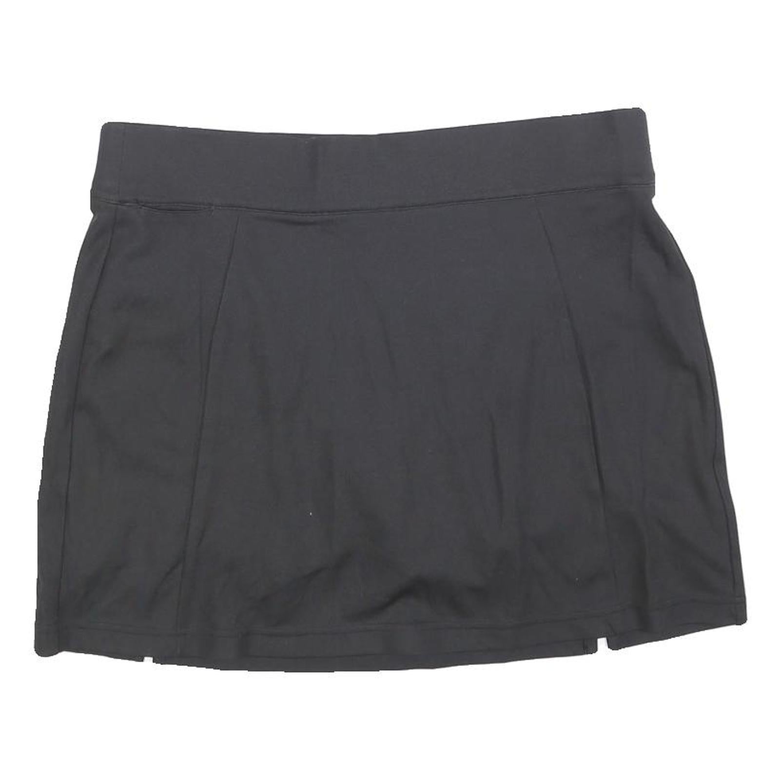 ADIDAS Womens Black Mini Polyester Blend Plain Skort L Sports Casual Activewear Refurbished - N/A refurbished available on Cerqular